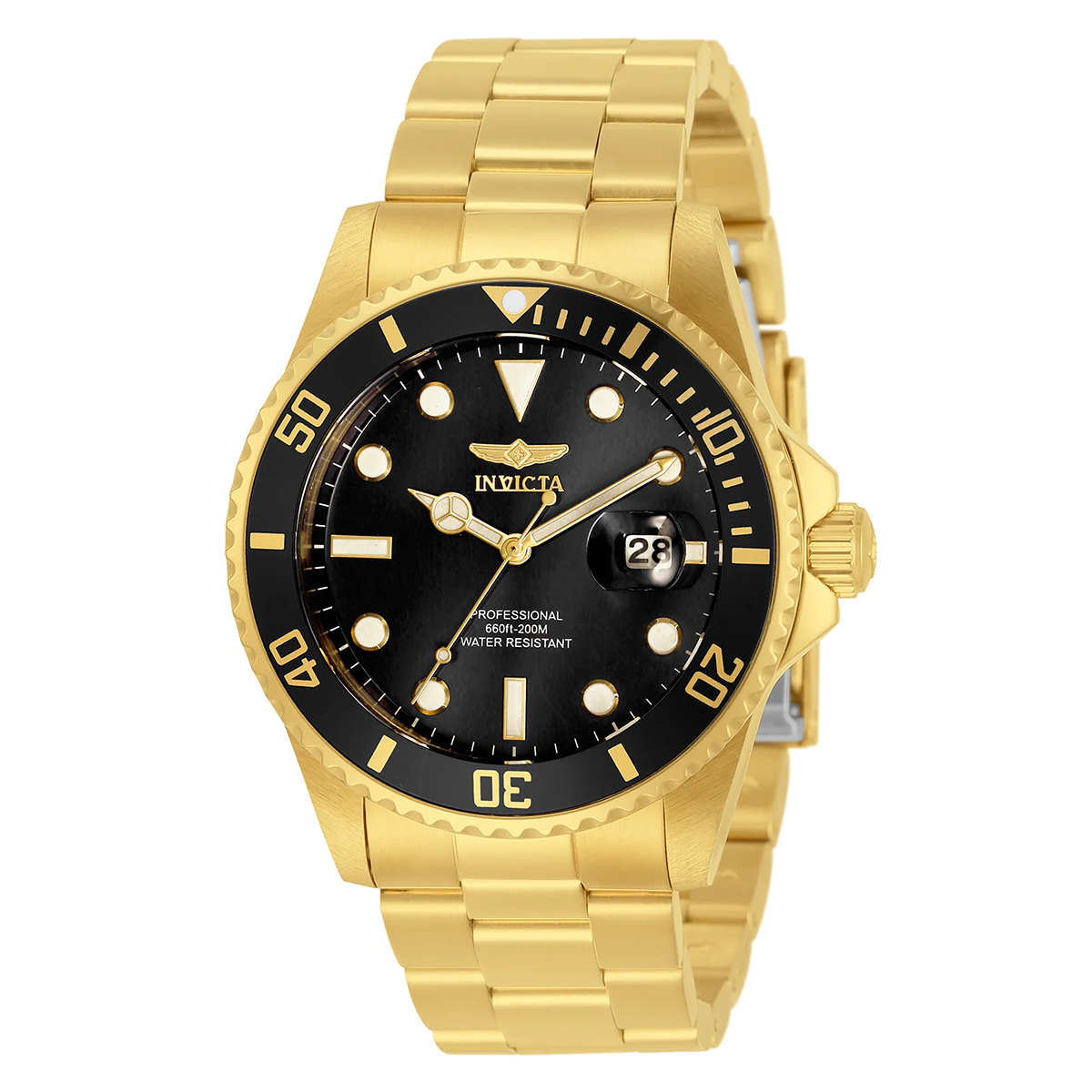 Invicta Pro Diver Men's Watch - 42mm, Gold (33271)