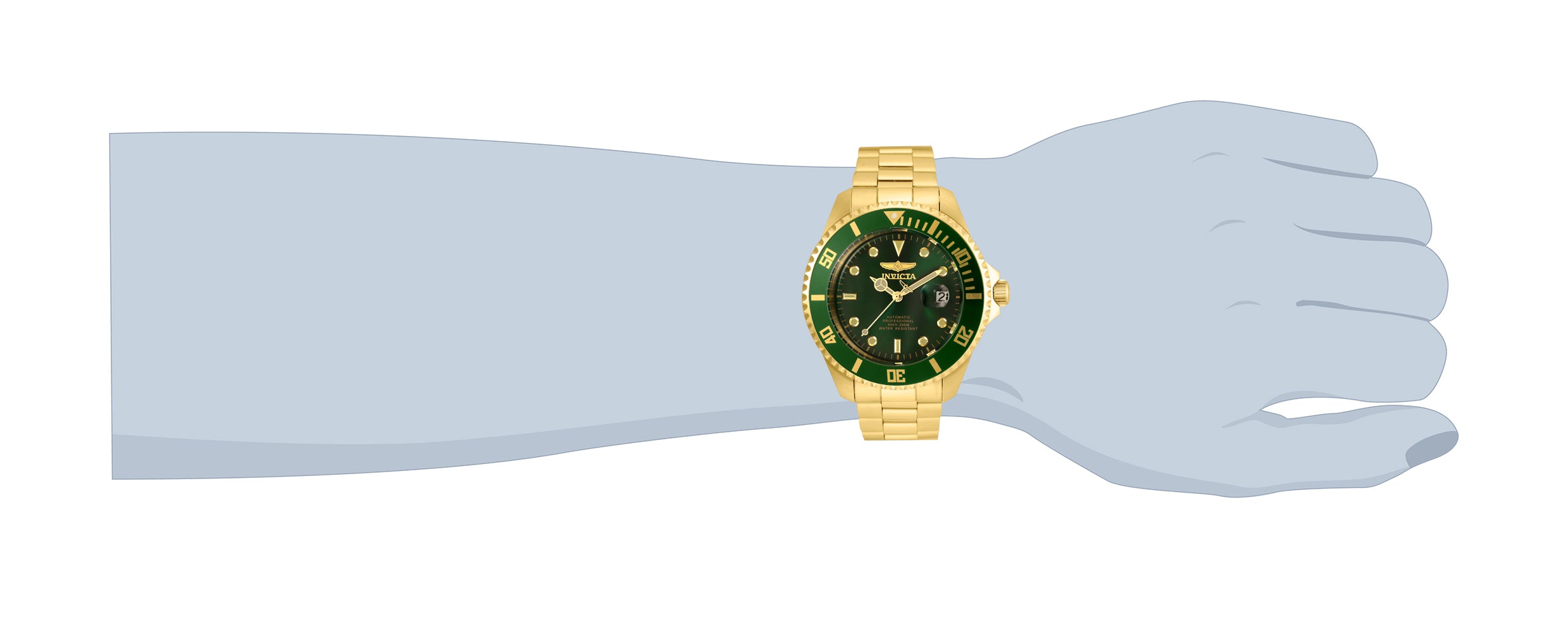 Invicta Grand Diver Solemnis Automatic Men's Watch - 47mm, Gold (35724)