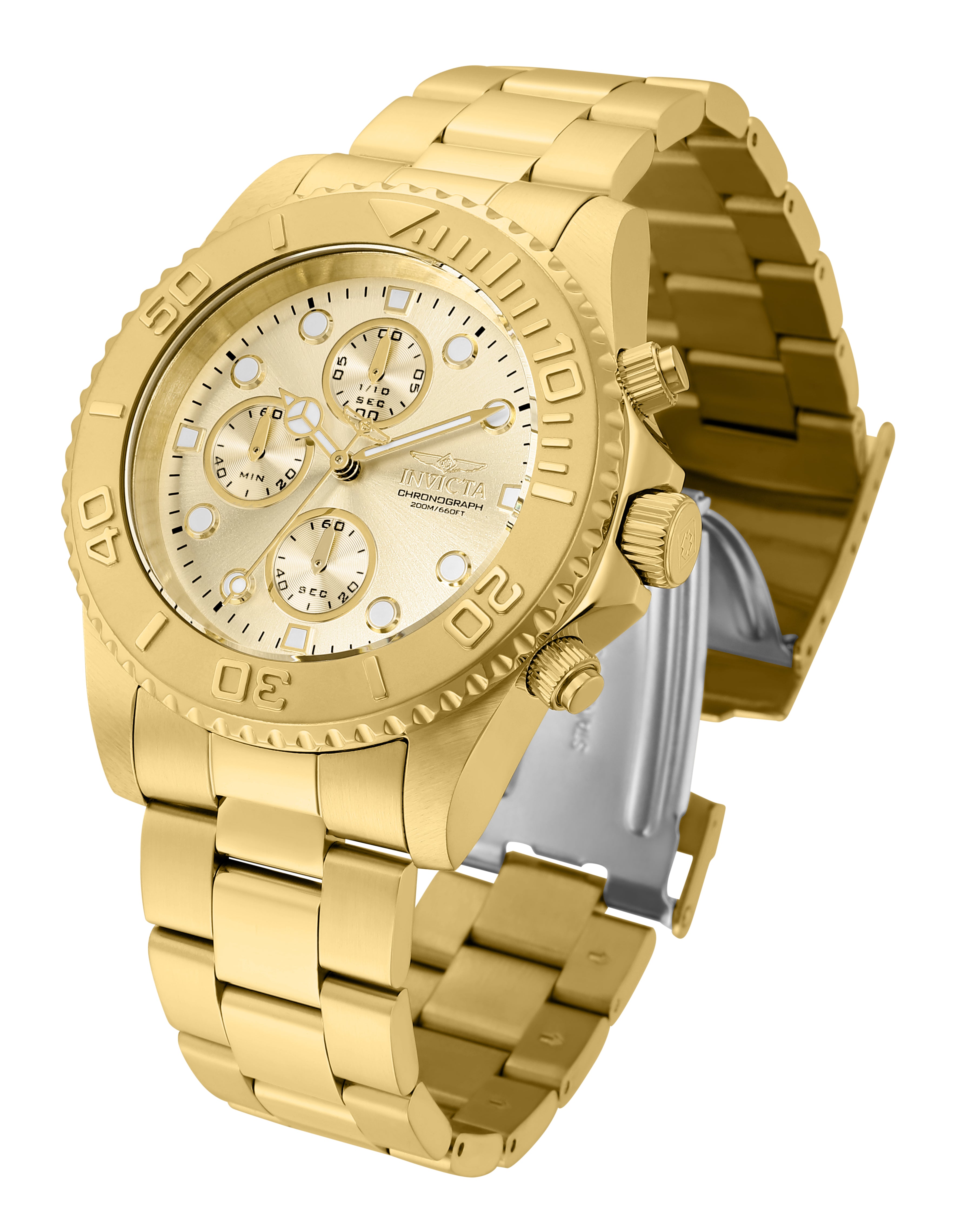Invicta Pro Diver Men's Watch - 43.5mm, Gold (1774)