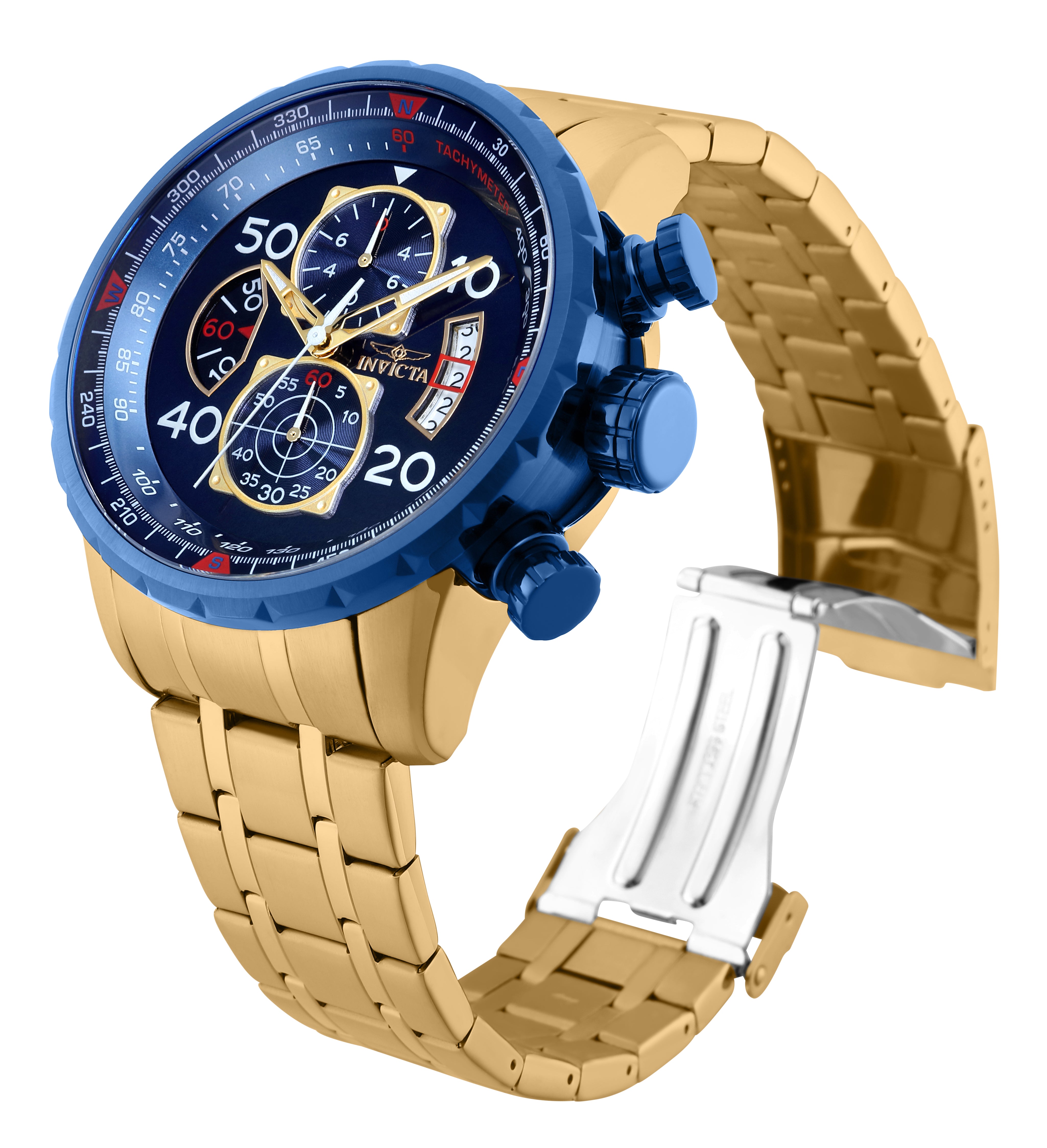 Invicta Aviator X Altium Men's Watch - 48mm, Gold (19173)