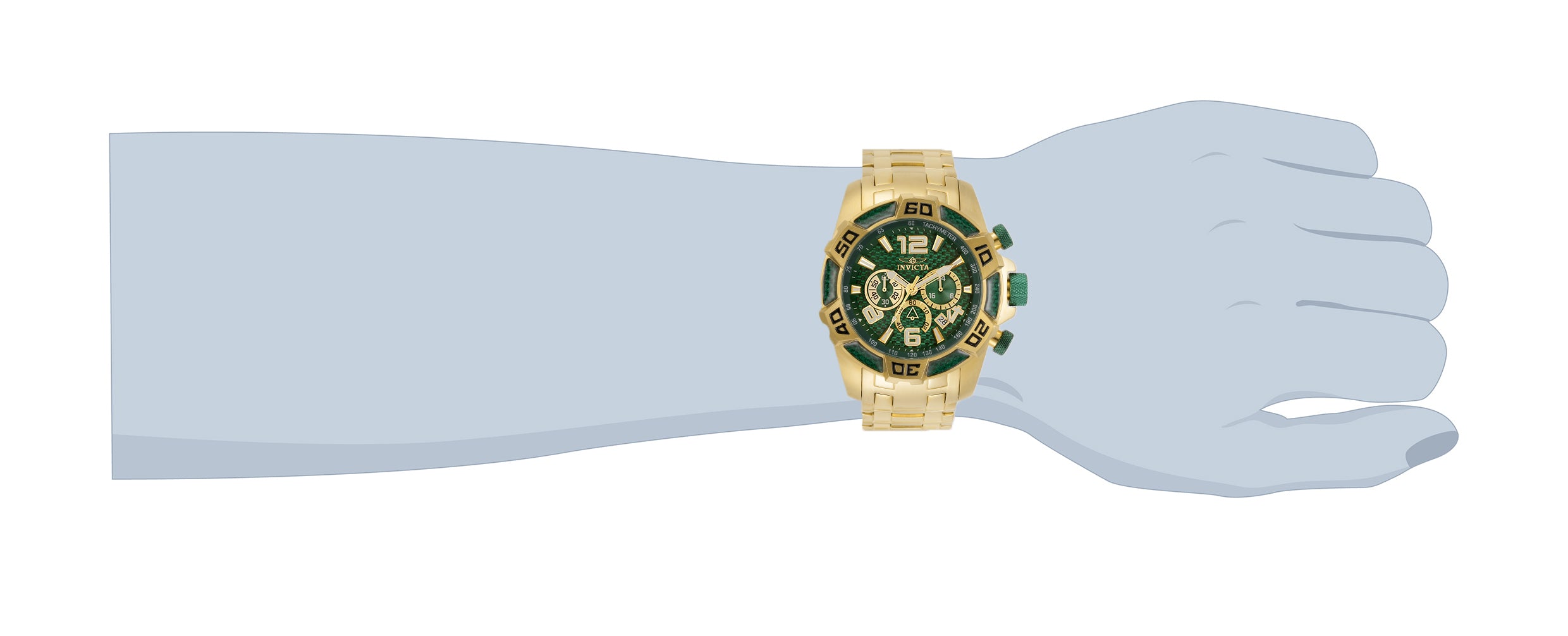 Invicta Pro Diver SCUBA Men's Watch - 50mm, Gold (34156)
