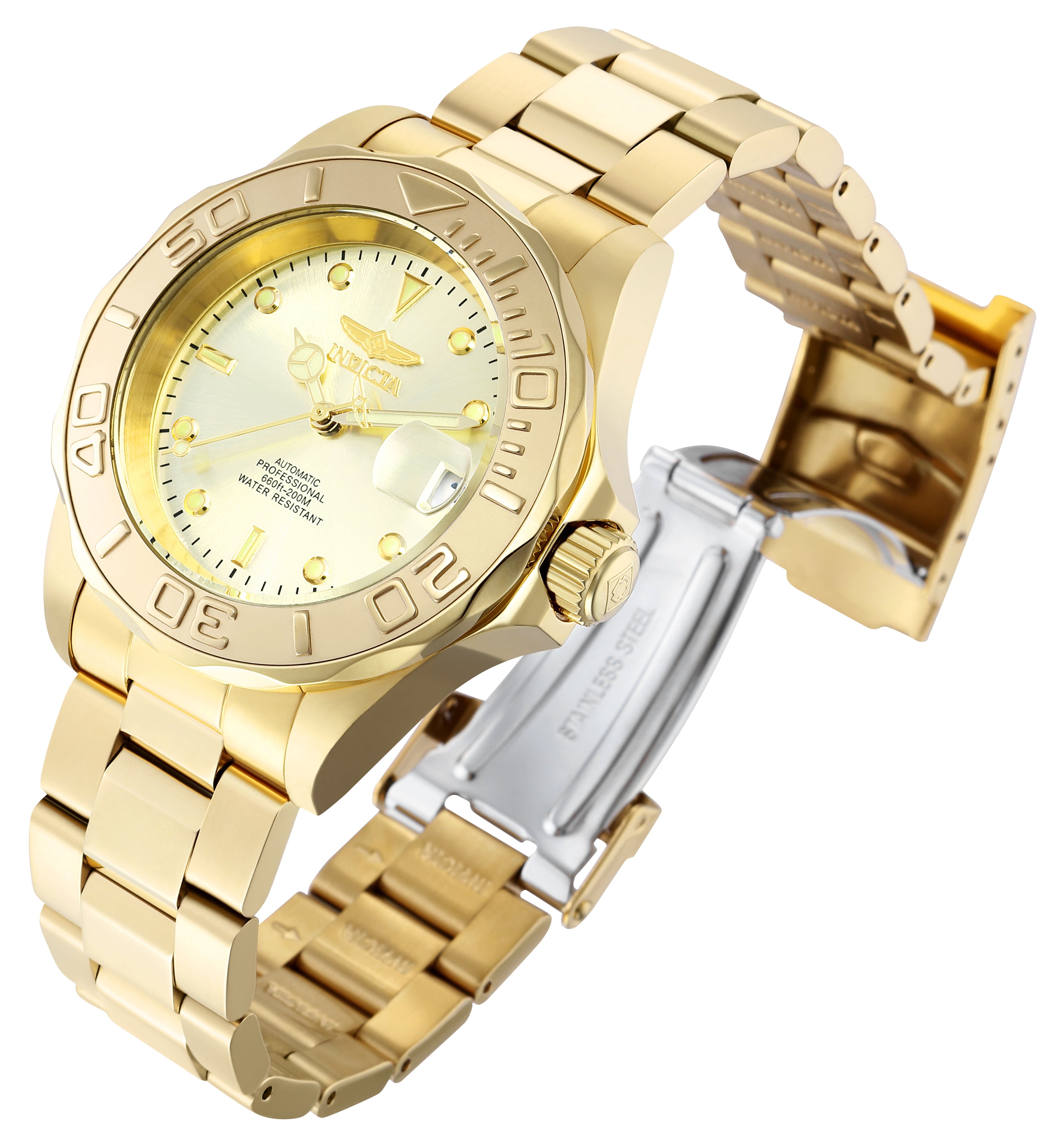 Invicta Pro Diver Automatic Men's Watch - 40mm. Gold (9010)