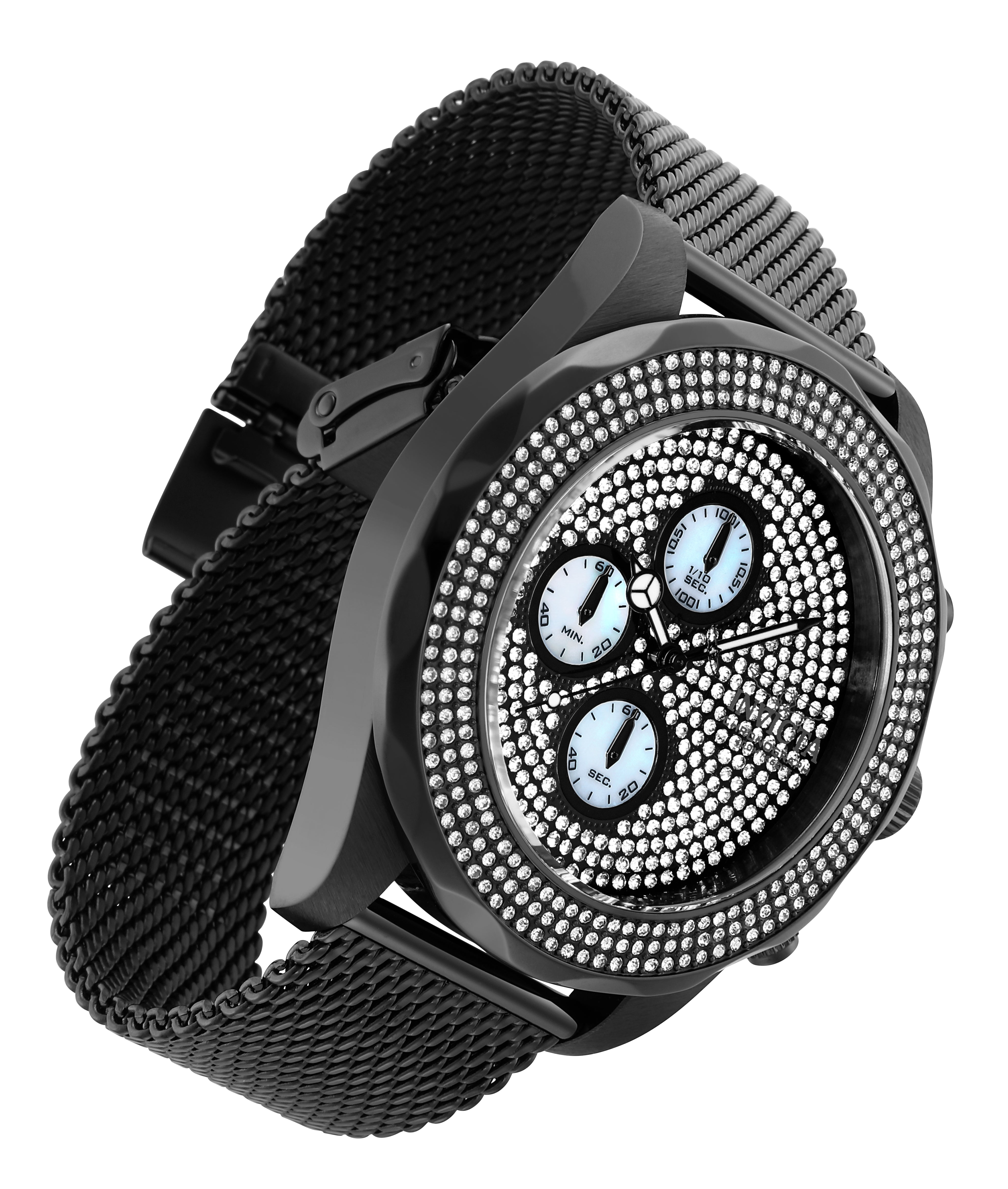 Invicta Grand Diver Men's Watch w/ Mother of Pearl Dial - 47mm. Black (35645)