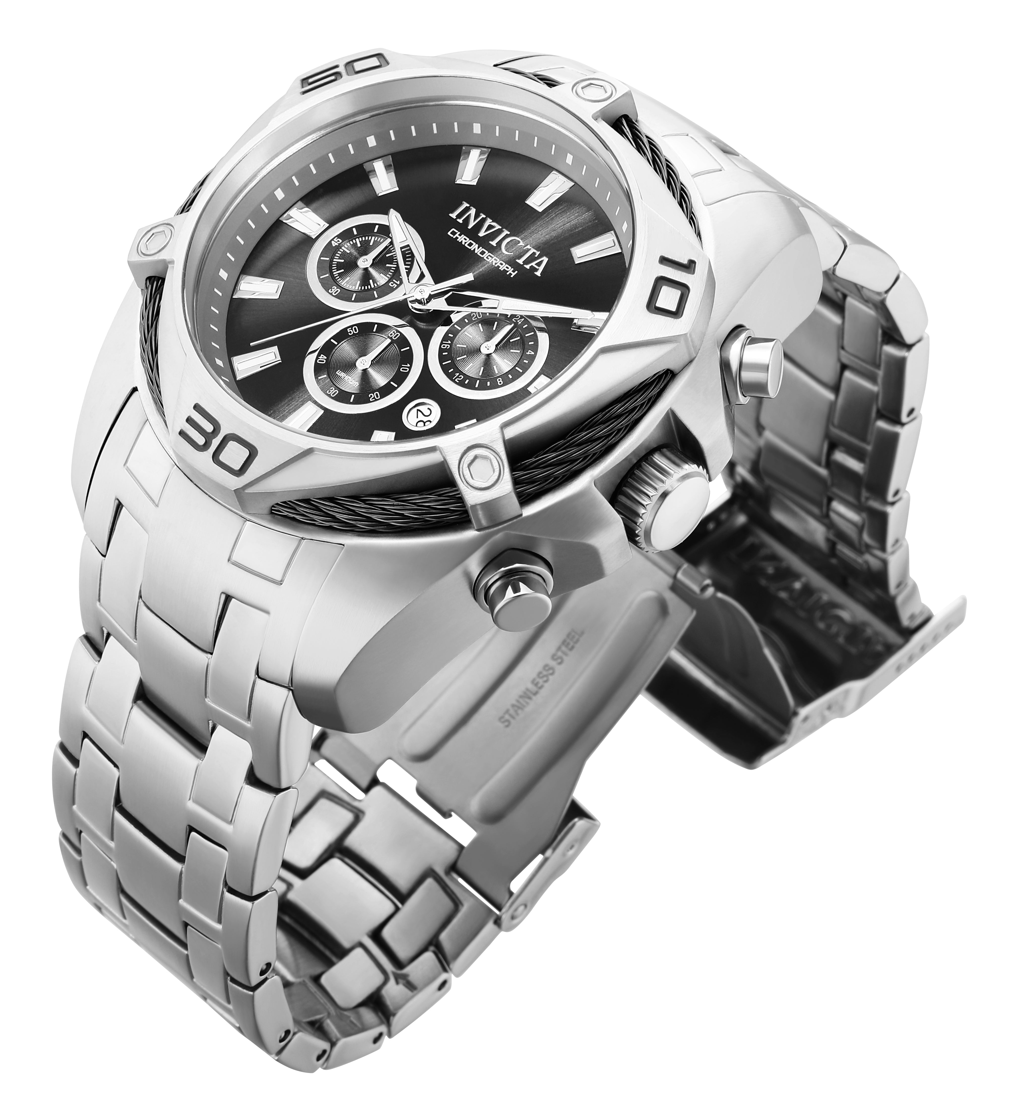 Invicta Bolt Tensora Men's Watch - 50mm, Steel (34118)