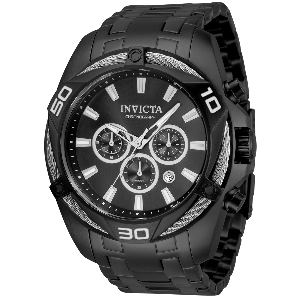 Invicta Bolt Tensora Men's Watch - 50mm, Black (34136)