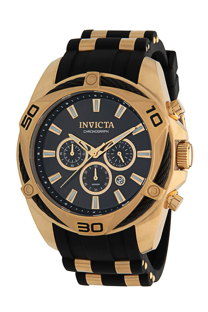 Open Box Invicta Bolt Men's Watch - 50mm. Gold, Black (AIC-34138)