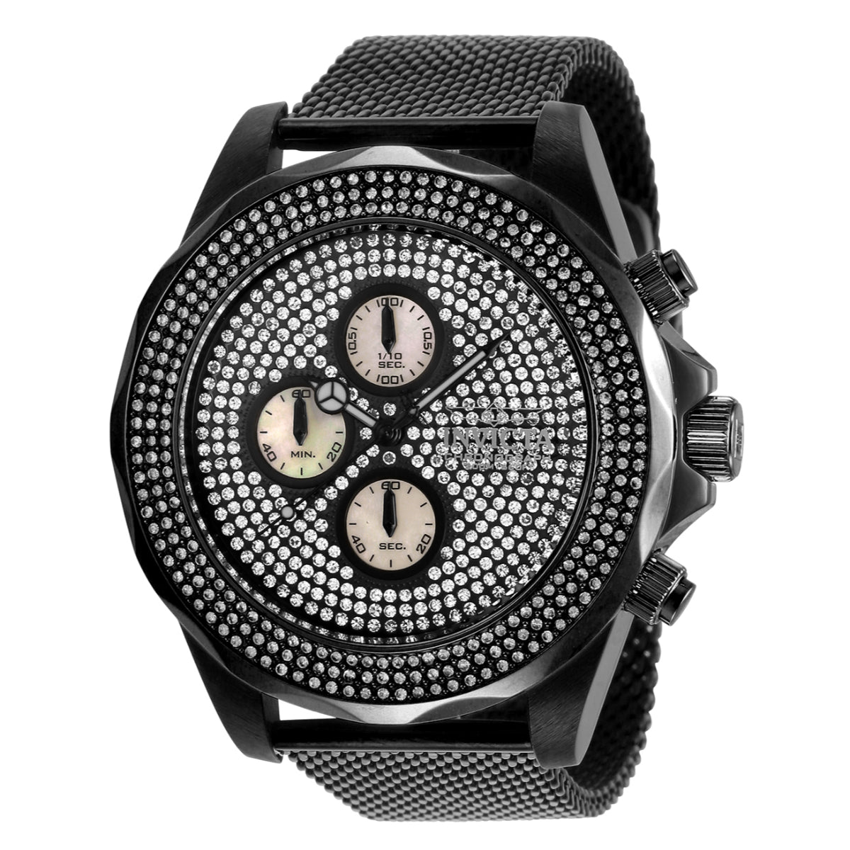Invicta Grand Diver Men's Watch w/ Mother of Pearl Dial - 47mm. Black (35645)