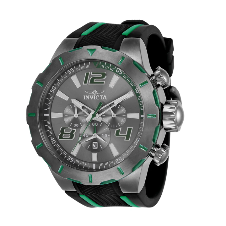 Invicta S1 Rally Overdrive Men's Watch - 52mm. Black, Green (35737)