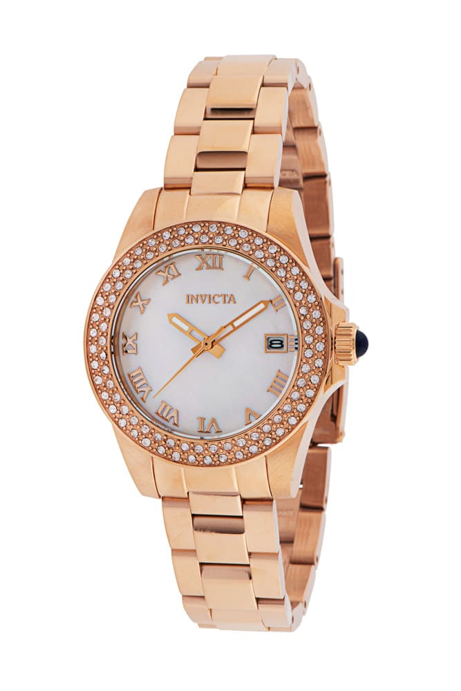 Open Box Invicta Angel Women's Watch w/ Mother of Pearl Dial - 34mm, Rose Gold (AIC-36074)