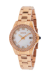 Open Box Invicta Angel Women's Watch w/ Mother of Pearl Dial - 34mm, Rose Gold (AIC-36074)