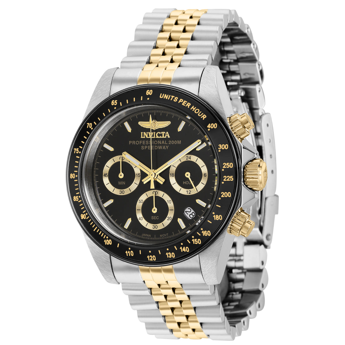 Invicta Speedway Velisque Men's Watch - 39.5mm, Gold, Steel (36739)
