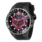Invicta Aviator Dia De Los Muertos Men's Watch w/ Mother of Pearl Dial - 50mm. Black (36854)