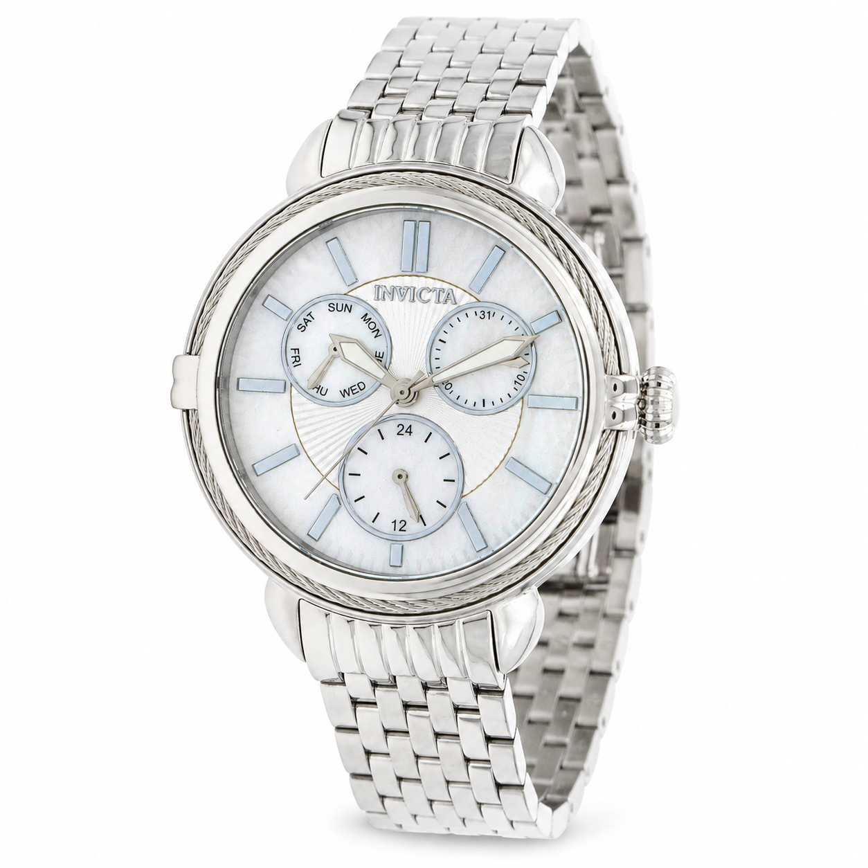 Invicta Wildflower Women's Watch w/ Mother of Pearl Dial - 38mm, Steel (37271)