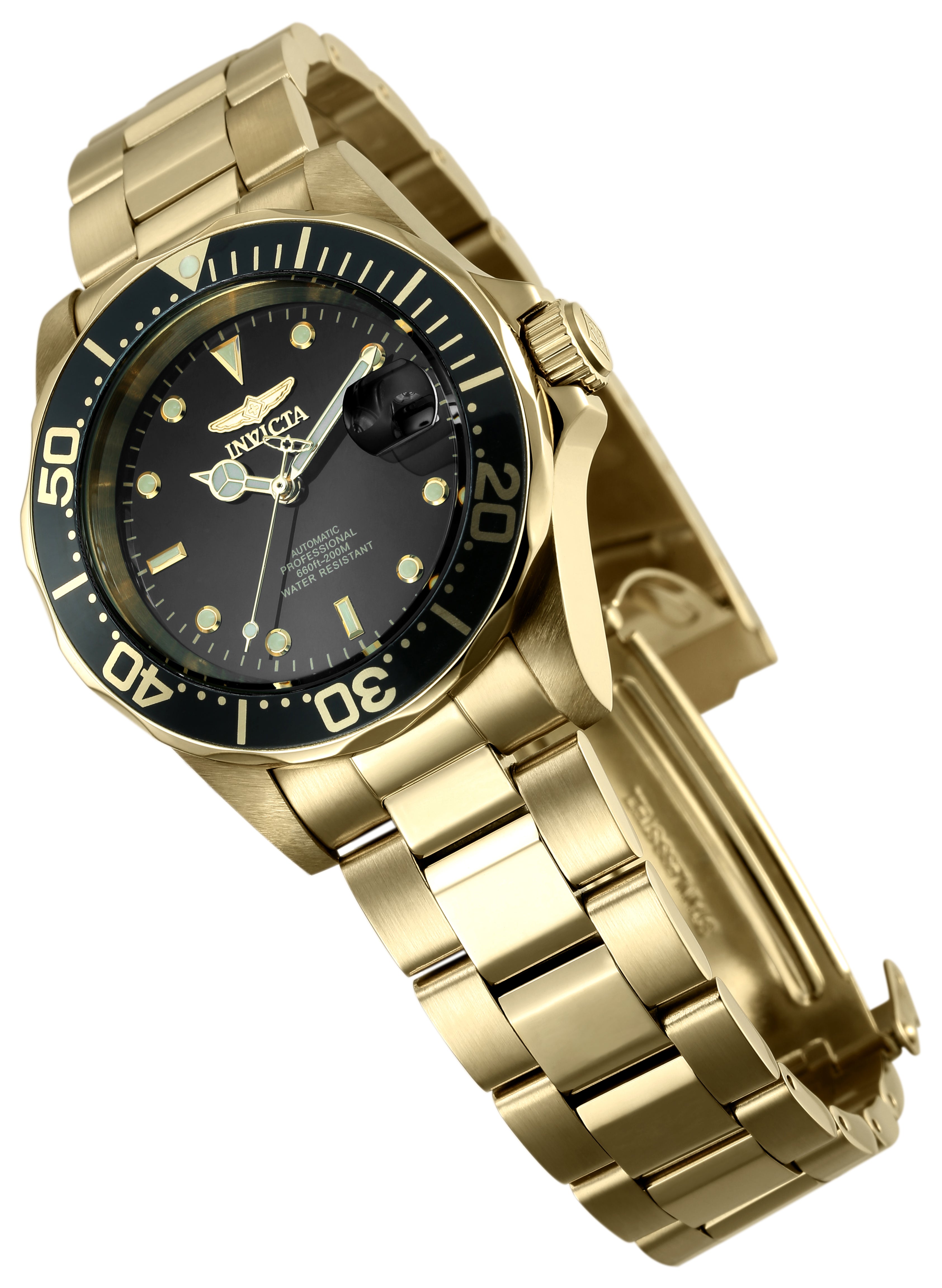 Invicta Pro Diver Calyra Automatic Men's Watch - 40mm. Gold (8929)