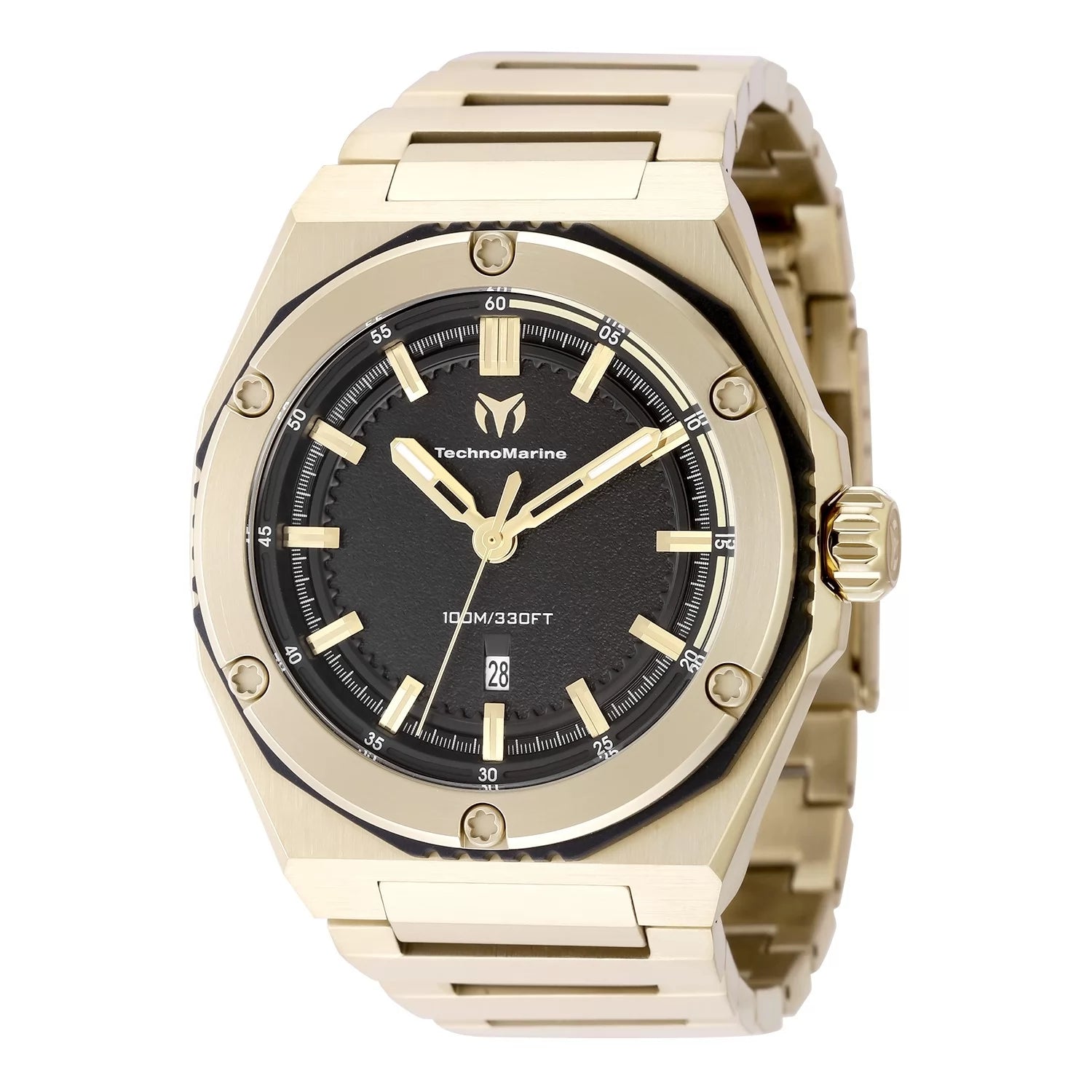 TechnoMarine Coral Legacy Men's Watch - 45mm, Gold (ZG-TM-416078)