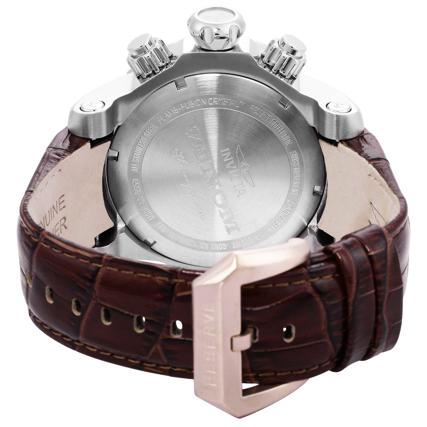Invicta Reserve Venom Swiss Ronda Z60 Caliber Men's Watch - 53.7mm, Brown (0359)