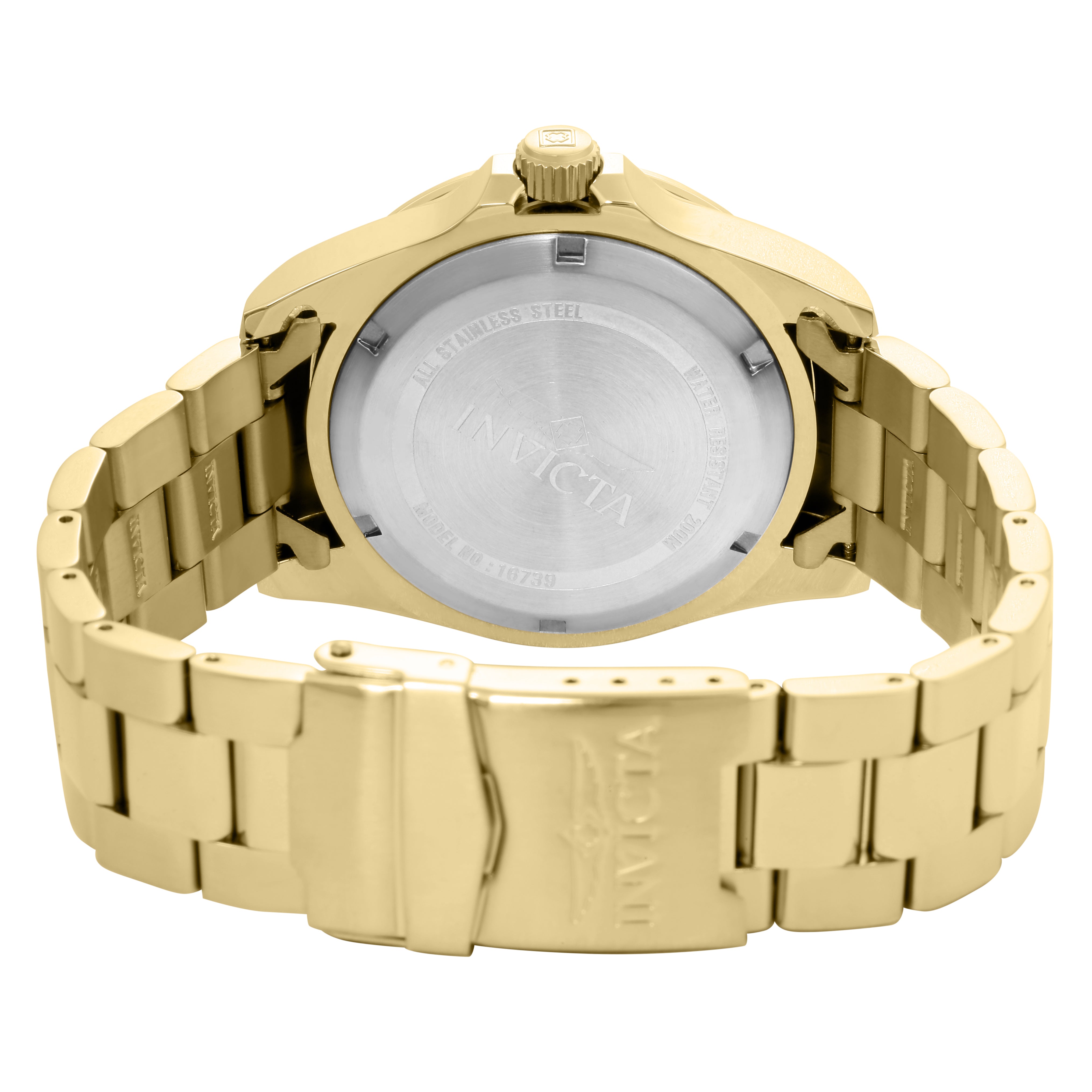 Invicta Pro Diver Pleatix Men's Watch - 44mm, Gold (16739)
