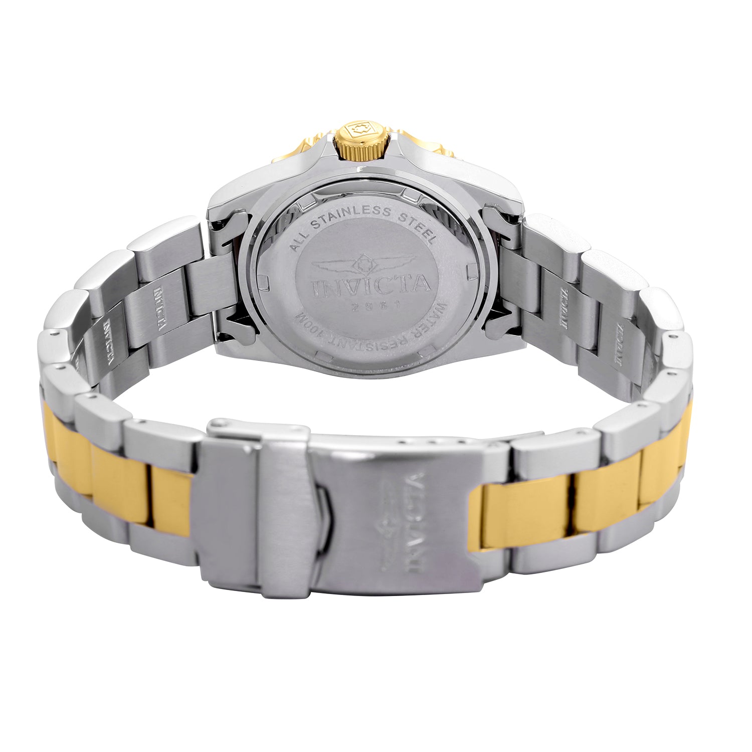 Invicta Pro Diver Swiss Ronda 585 Caliber Women's Watch w/ Mother of Pearl Dial - 30mm, Steel, Gold (2961)