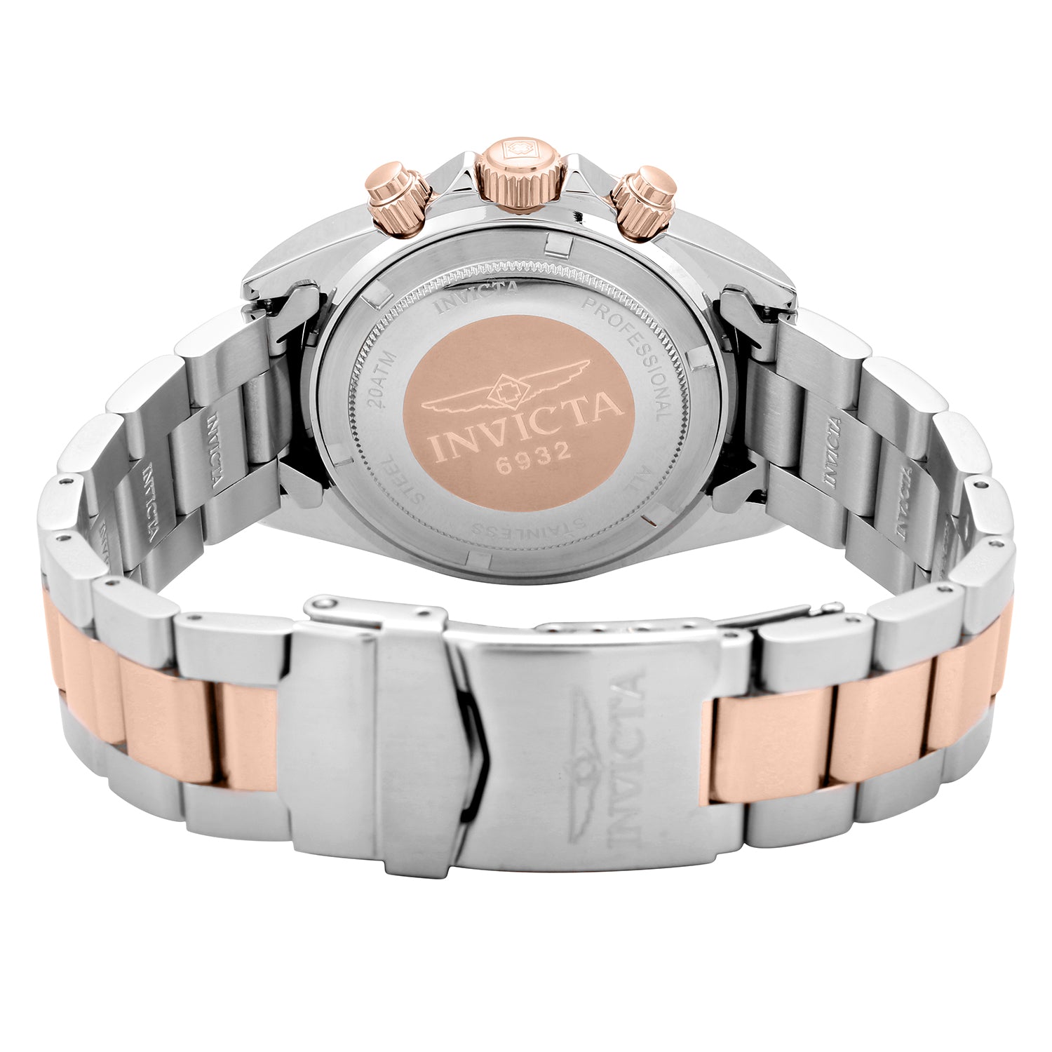 Invicta Speedway Torvane Men's Watch - 39.5mm, Steel, Rose Gold (6932)