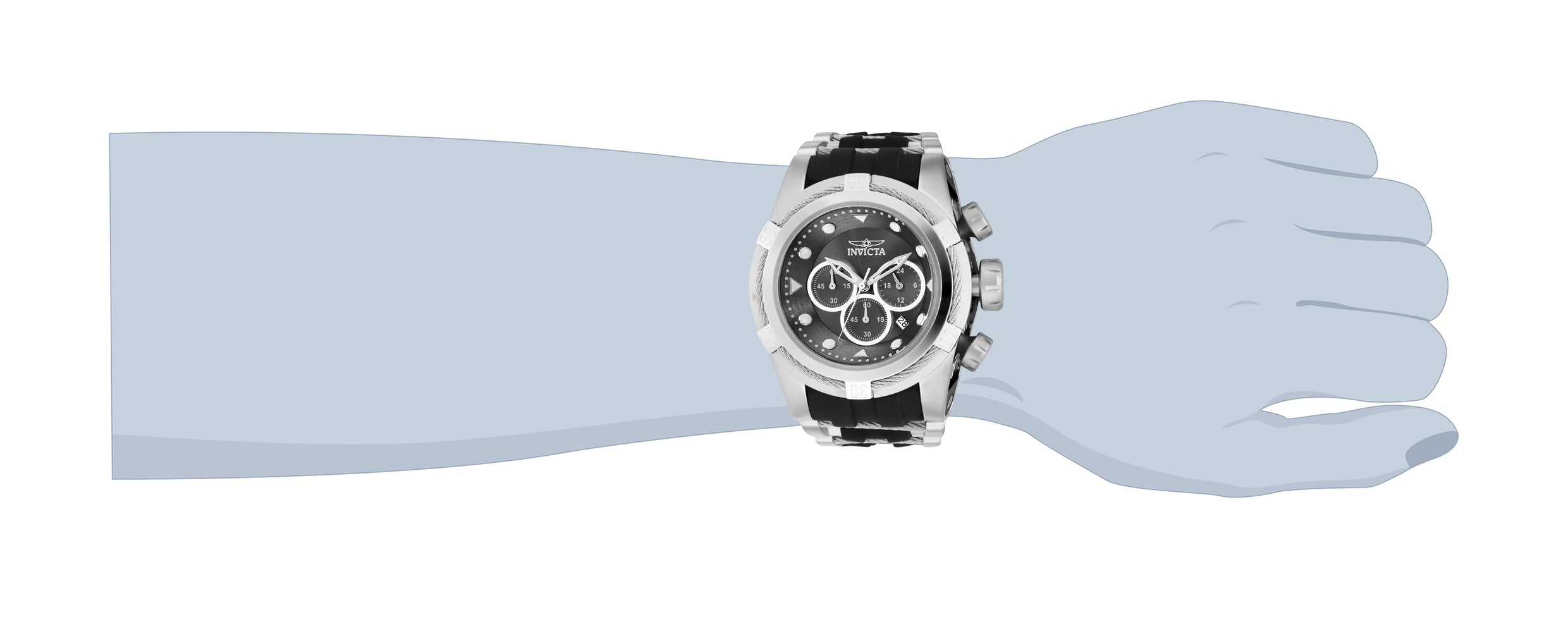 Invicta Bolt Zeus Men's Watch - 53mm, Steel, Black (37189)