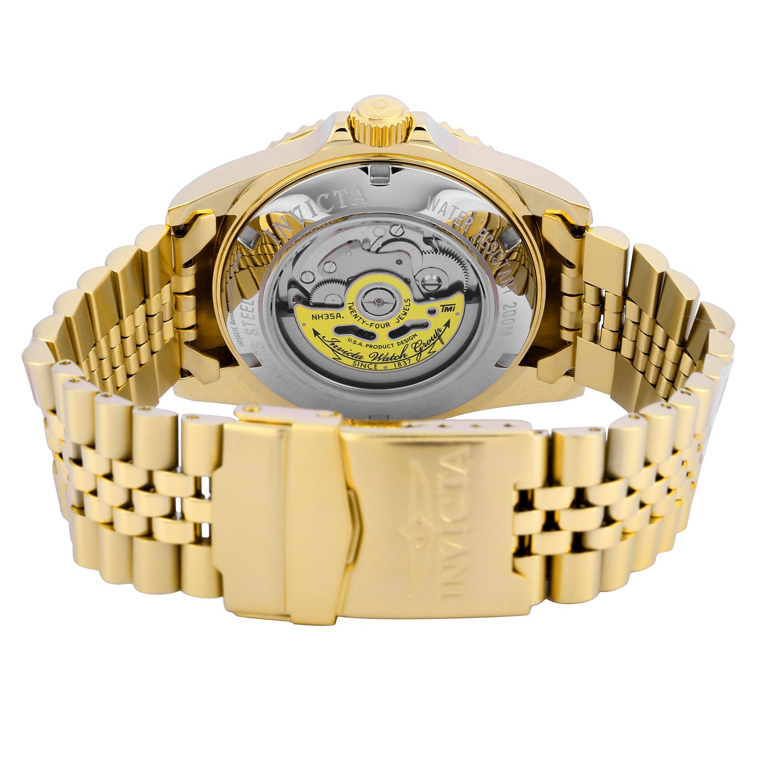 Invicta Pro Diver Navigator Automatic Men's Watch - 42mm. Gold (29185)