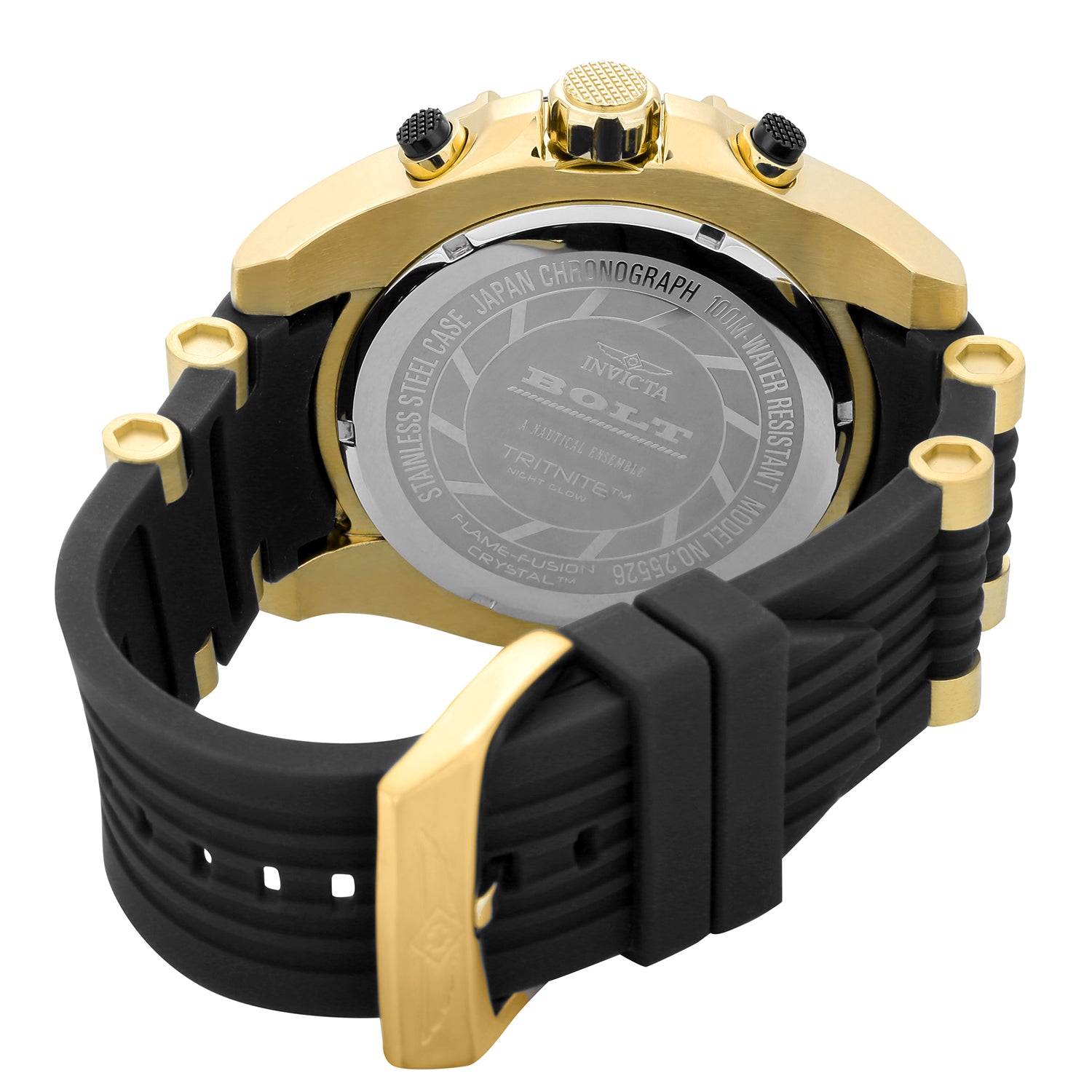 Invicta Bolt Girdex Men's Watch - 52mm. Gold, Black (25526)