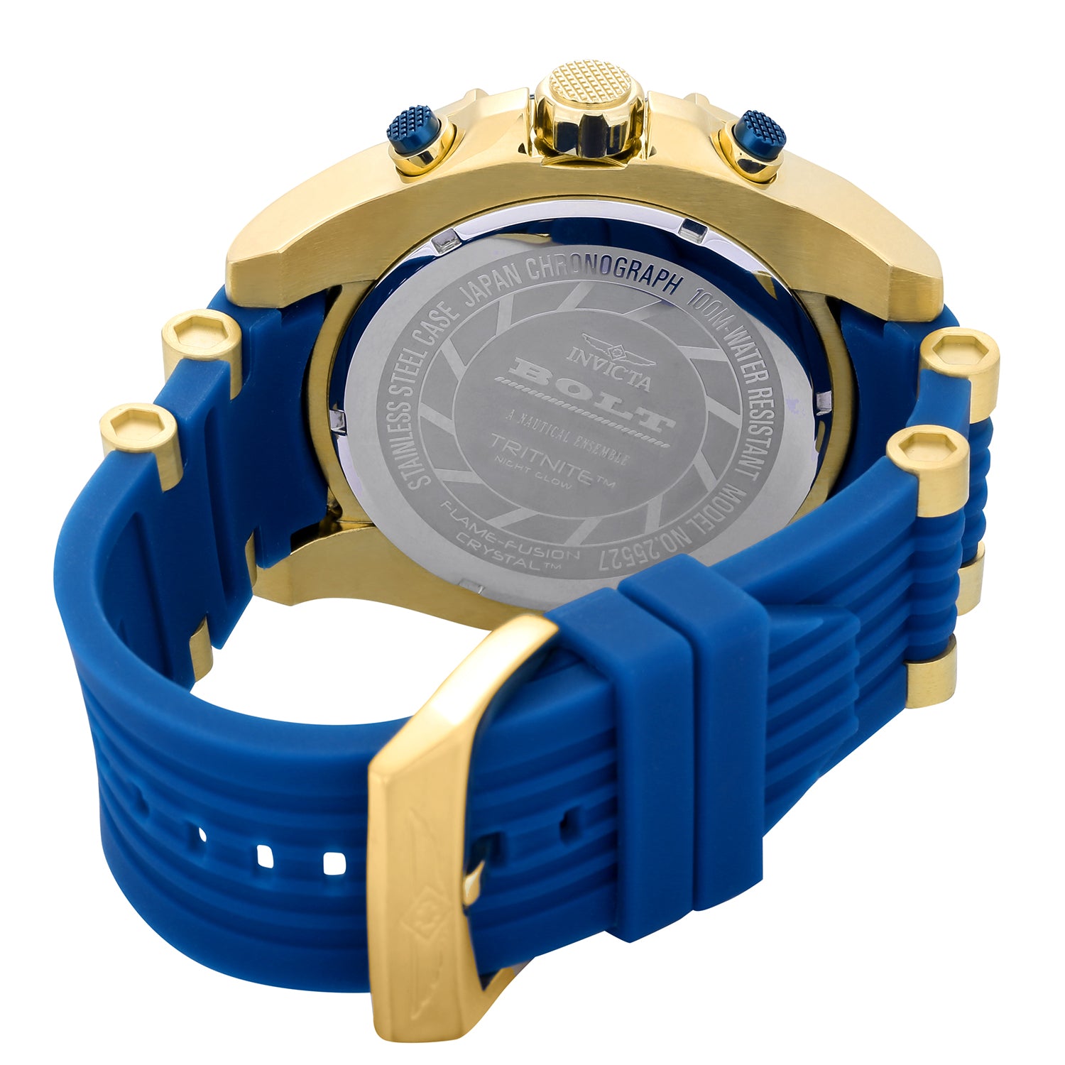 Invicta Bolt Girdex Men's Watch - 52mm. Gold, Blue (25527)