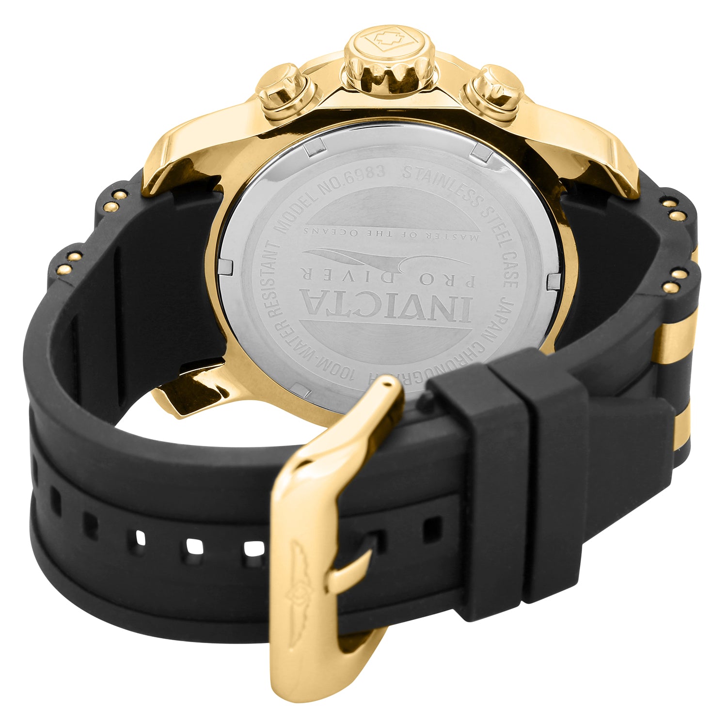 Invicta Pro Diver SCUBA Men's Watch - 48mm. Gold, Black (6983)