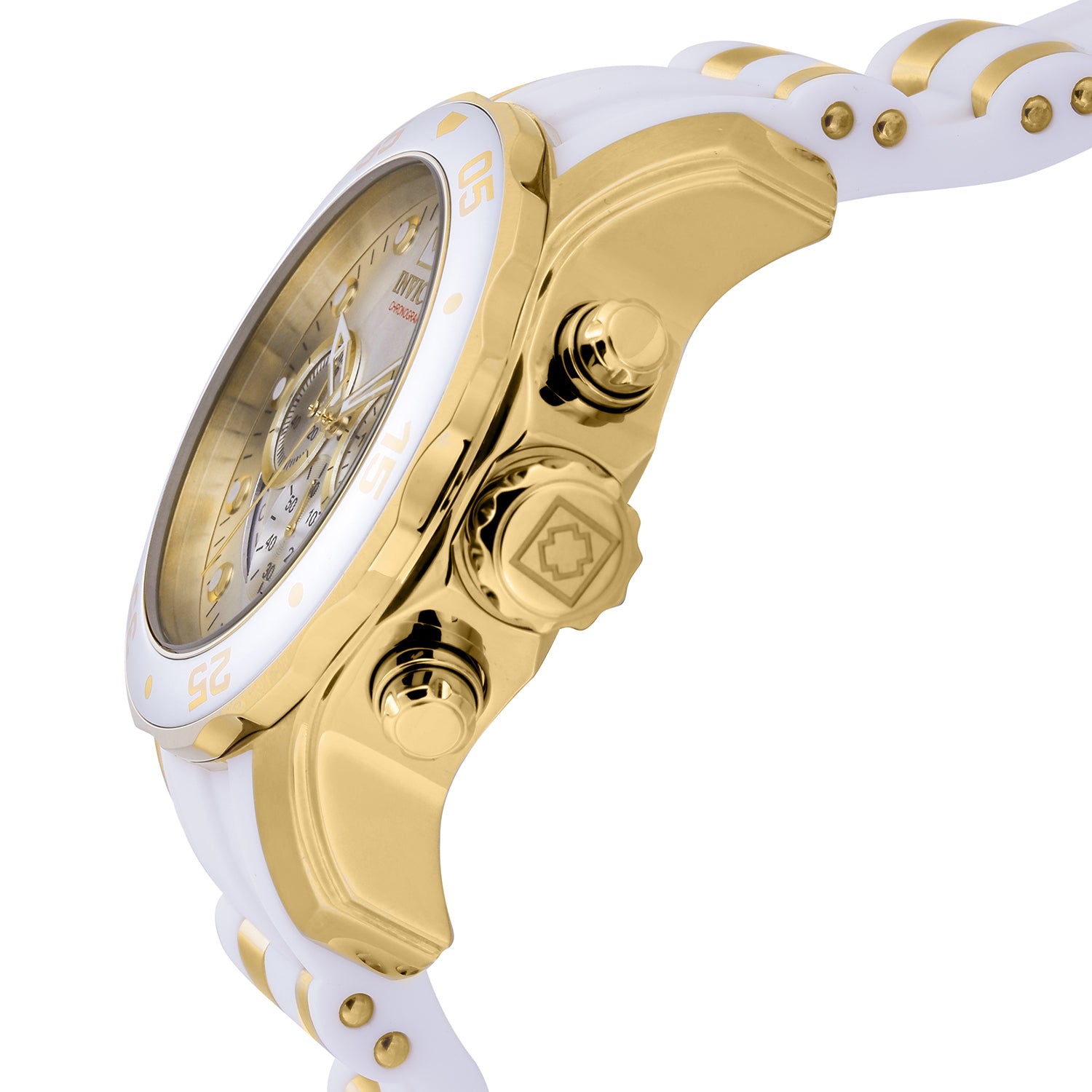 Invicta Pro Diver SCUBA Men's Watch - 48mm. Gold, White (20291)