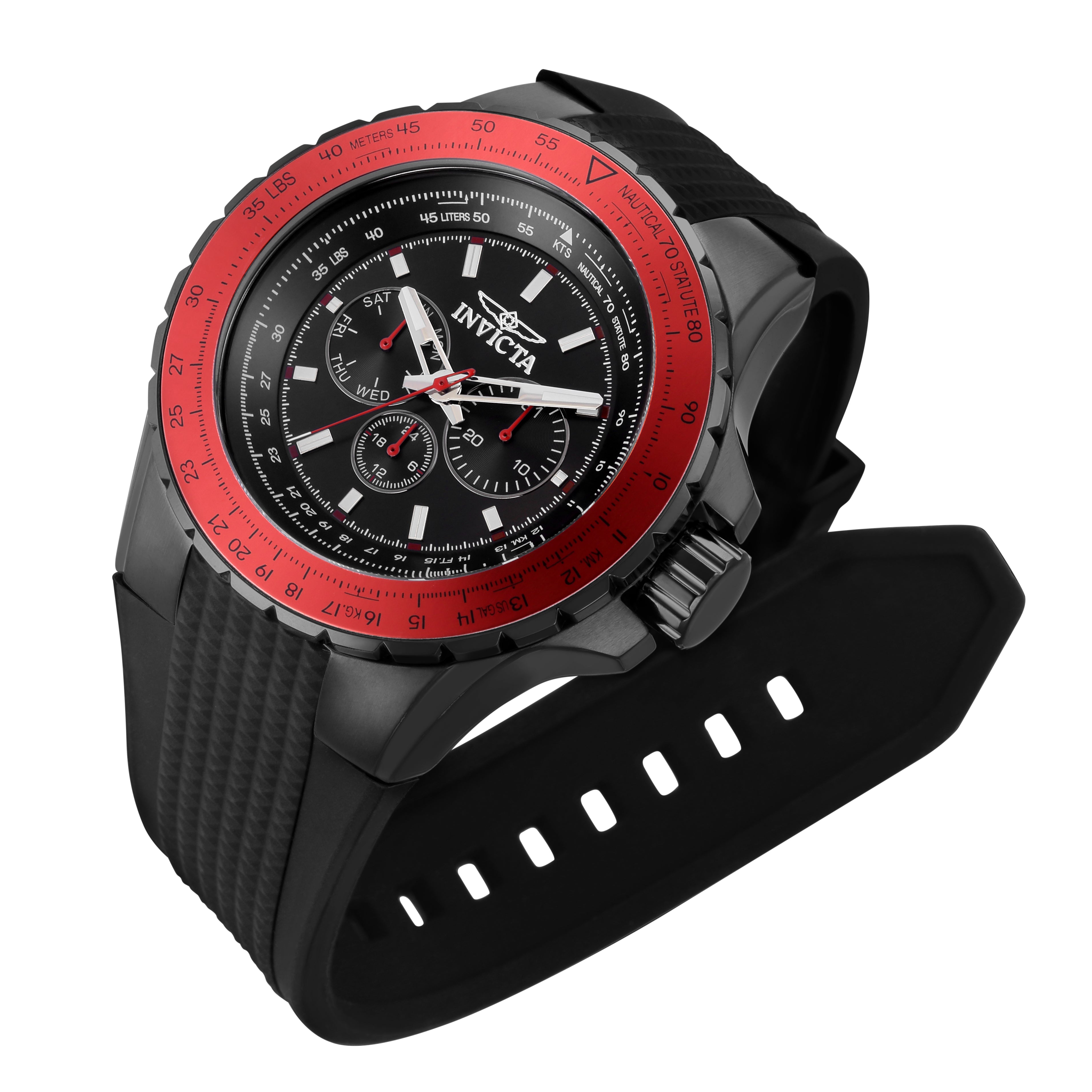 Invicta Aviator Skyshock Men's Watch - 50mm. Black (39303)