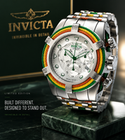Invicta Bolt One Love Swiss Ronda Z60 Caliber Men's Watch - 53mm, Steel, Red, Yellow, Green (27496)