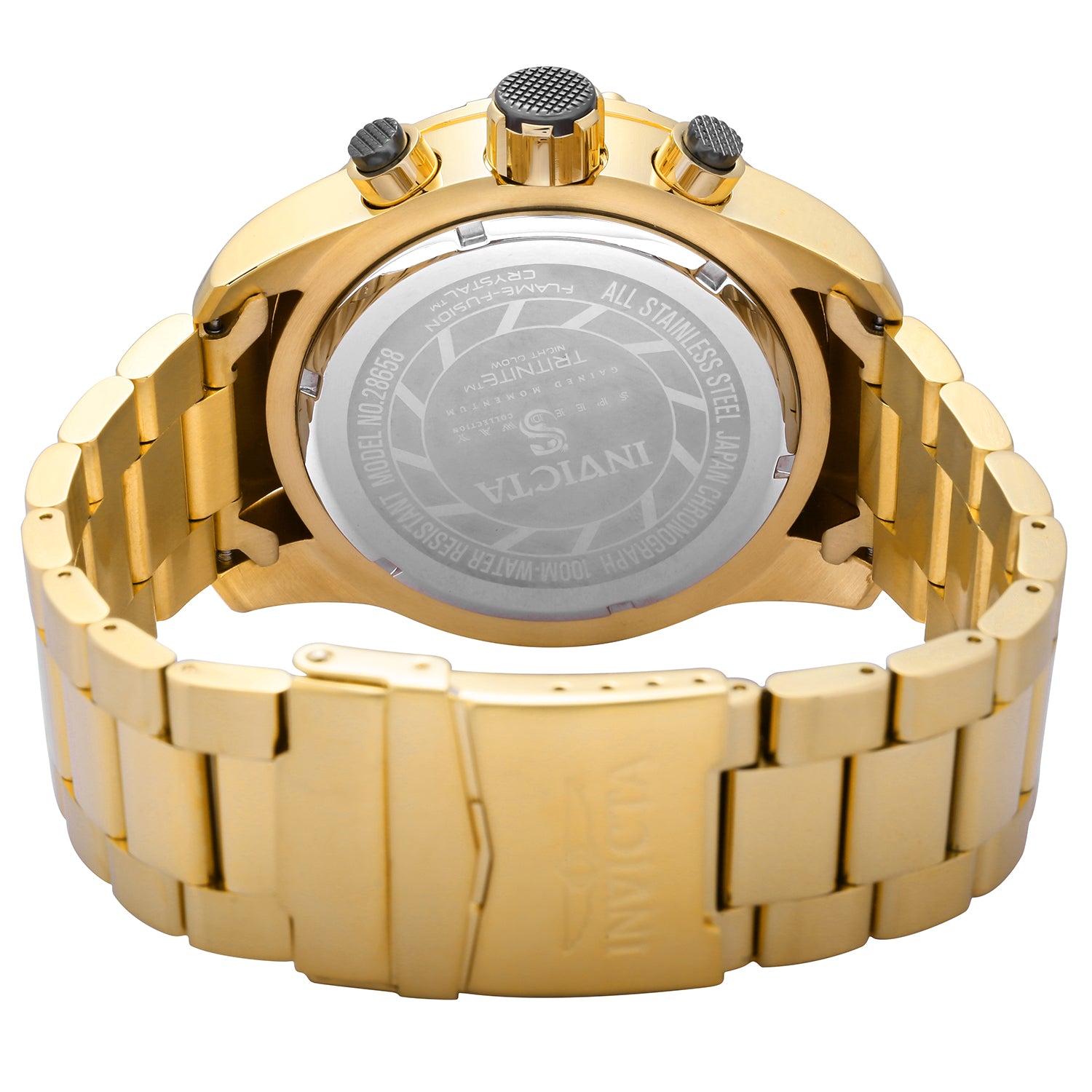 Invicta Speedway Chassis DRS Men's Watch - 50mm, Gold (28658)