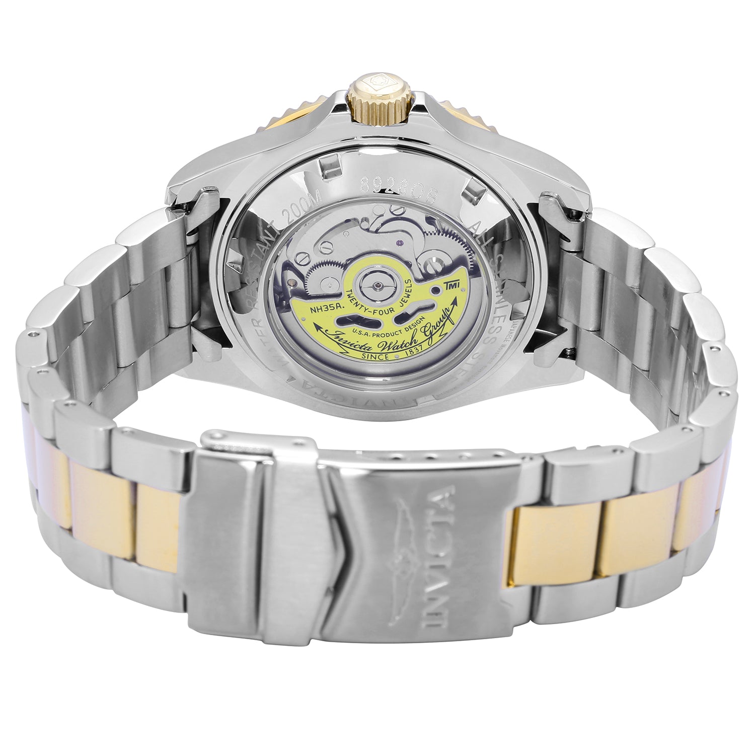 Invicta Pro Diver Navarch Coin-Edge Automatic Men's Watch - 40mm. Steel, Gold (8928OB)