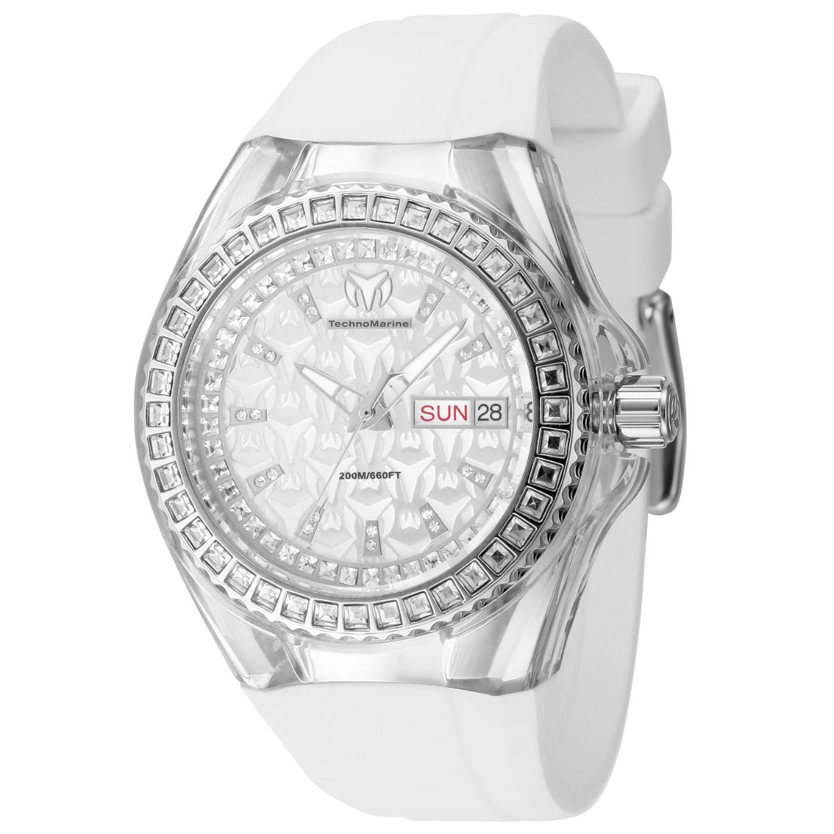 TechnoMarine Cruise Swiss Ronda 517 Caliber Women's Watch - 40mm, White (TM-121171)