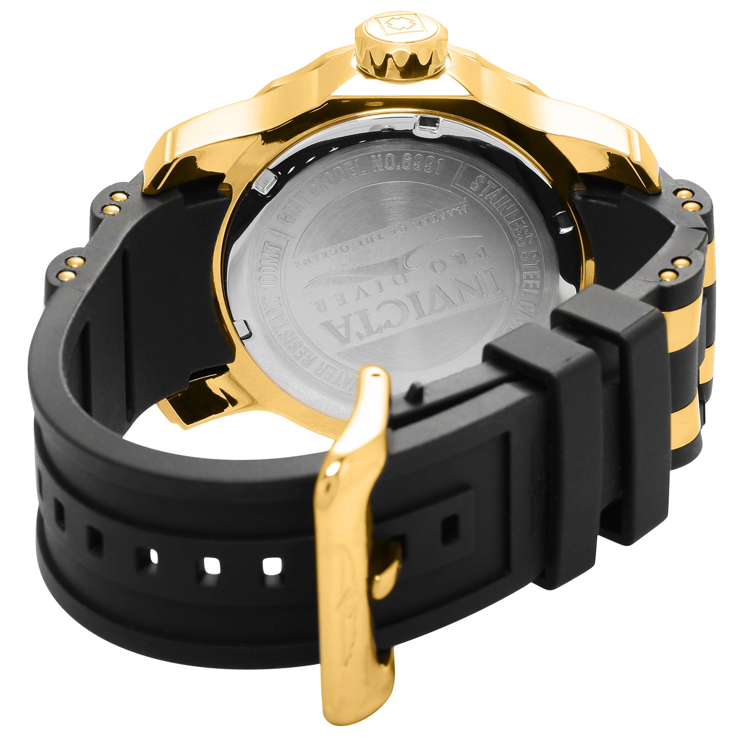 Invicta Pro Diver SCUBA Swiss Ronda 515.24H Caliber Men's Watch - 48mm, Gold, Black (6991)