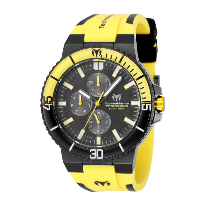 TechnoMarine Racing Legends Men's Watch - 43mm. Yellow. Black (TM-525029)