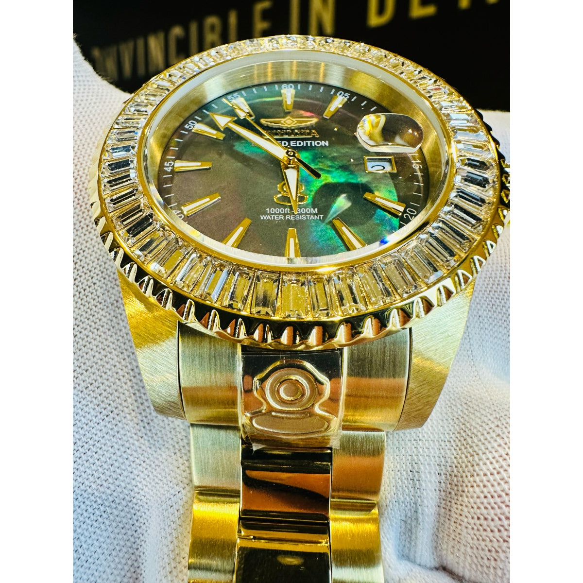 Invicta Grand Diver Prismata Automatic Men's Watch w/ Mother of Pearl Dial - 47mm. Gold (44315)