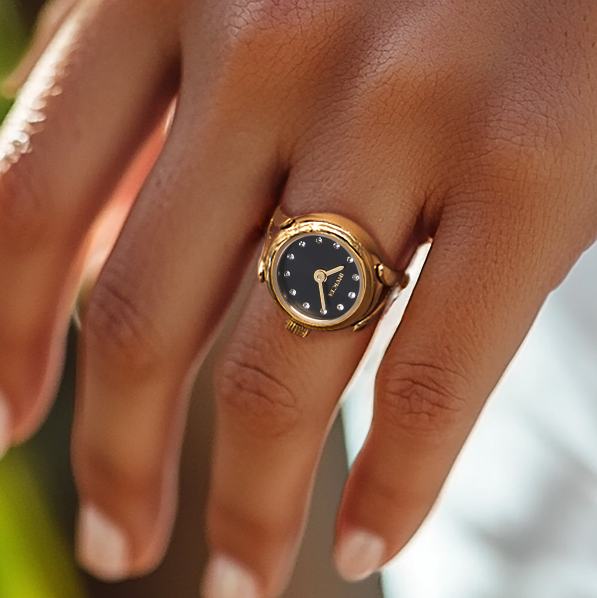 Invicta Angel Lumalink Women's Ring Watch - 17.5mm, Gold (44482)