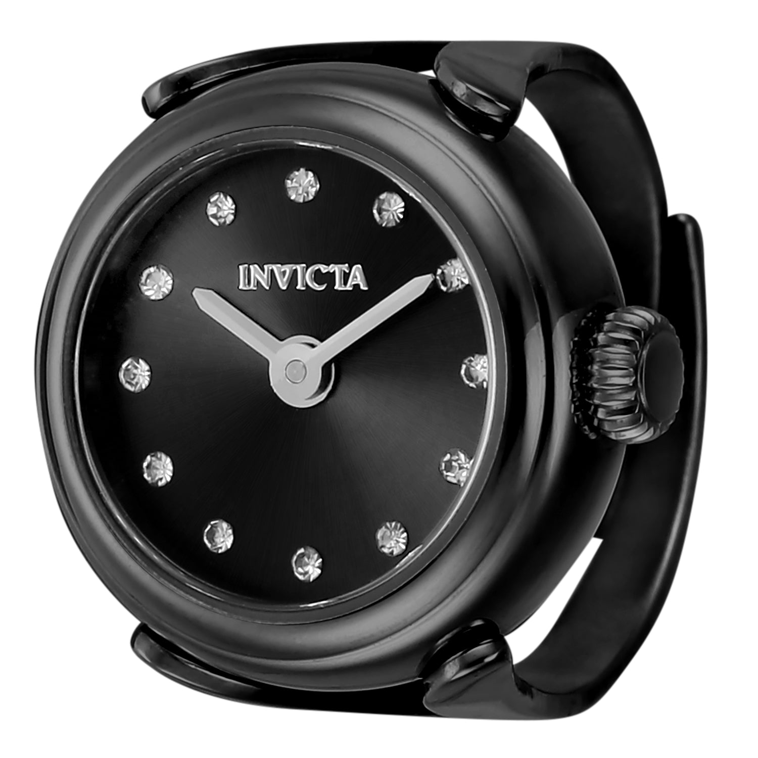 Invicta Angel Lumalink Women's Ring Watch - 17.5mm. Black (44484)