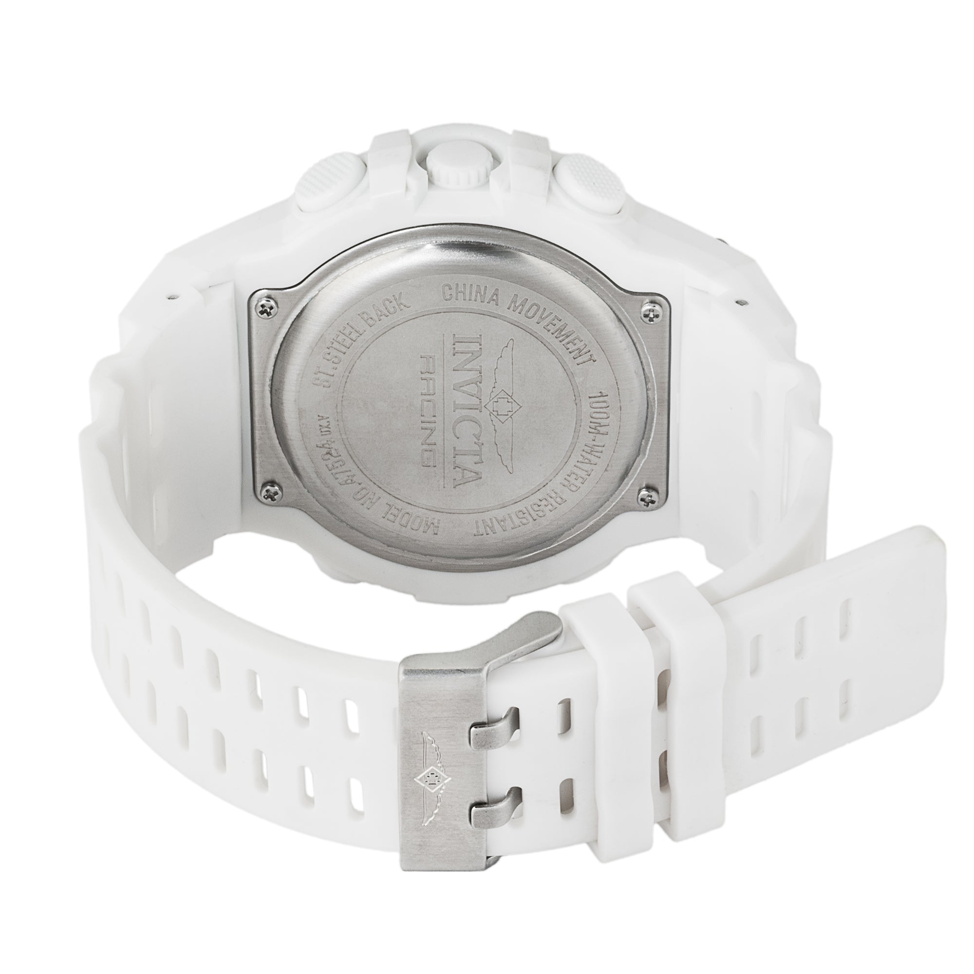 Invicta Racing Burnout Digital Men's Watch - 52mm. White (47524)