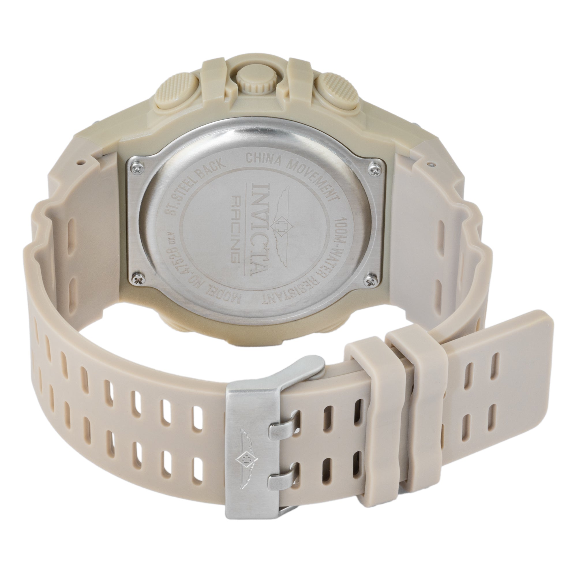 Invicta Racing Burnout Digital Men's Watch - 52mm. Light Brown (47526)