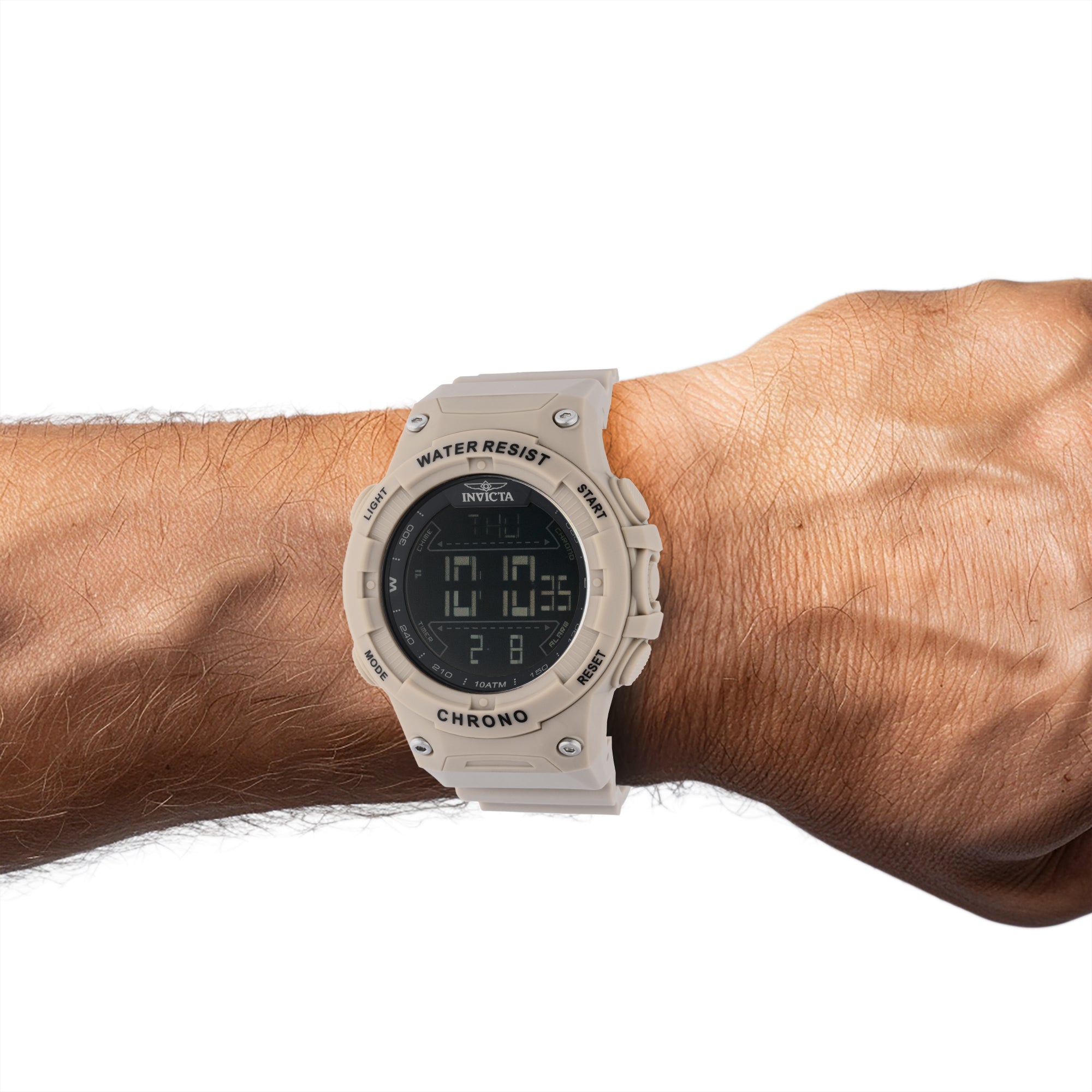 Invicta Racing Burnout Digital Men's Watch - 52mm. Light Brown (47526)