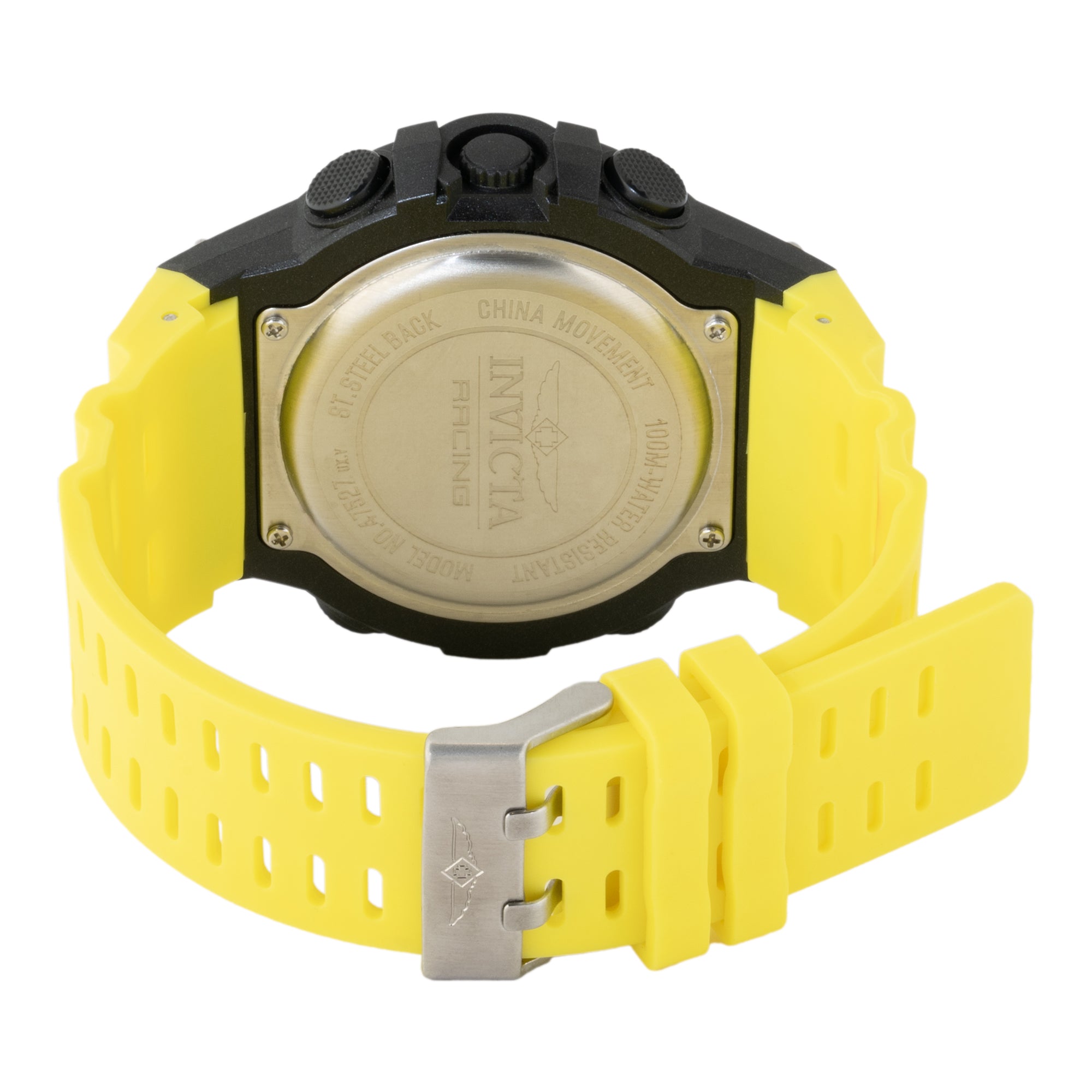 Invicta Racing Burnout Digital Men's Watch - 52mm. Yellow (47527)