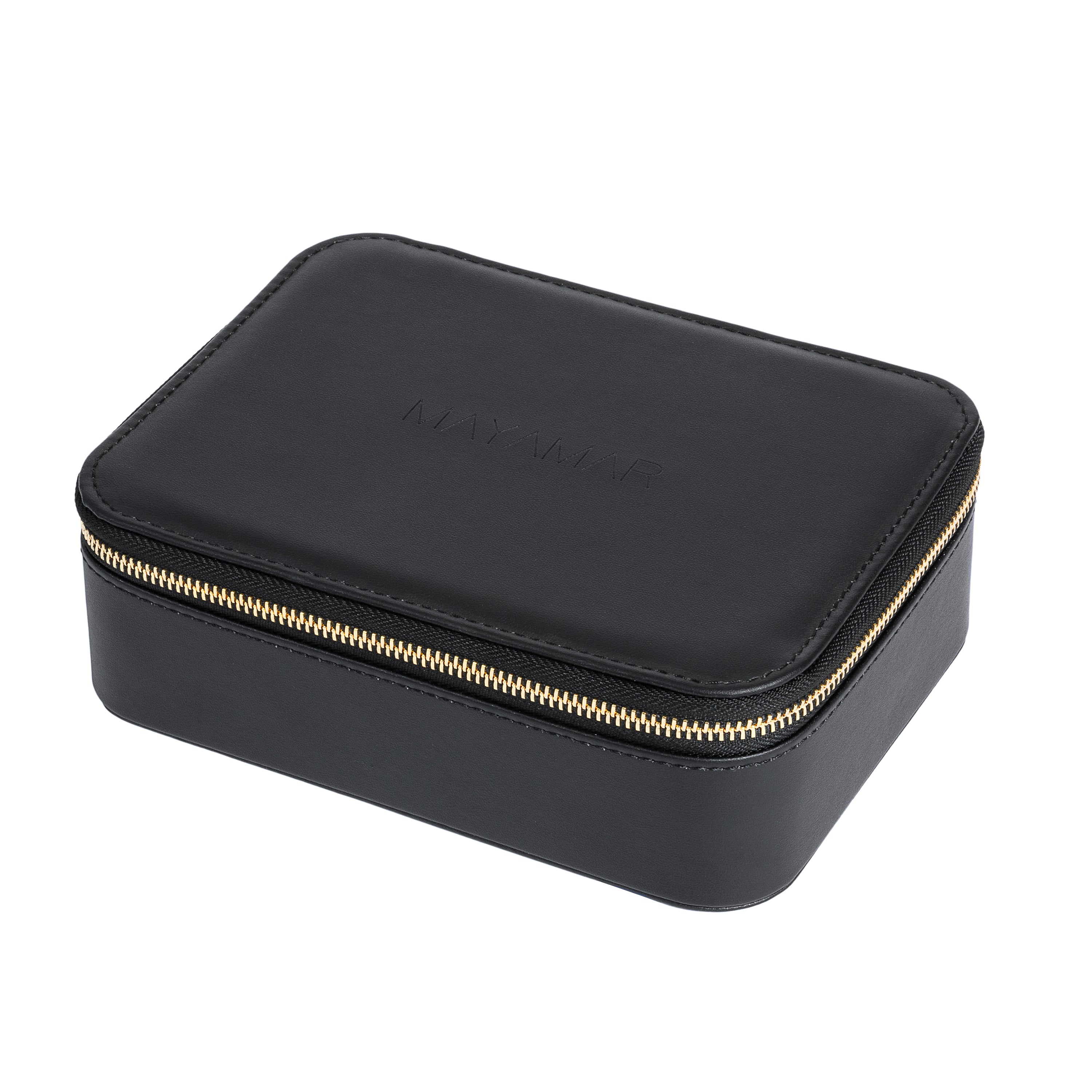 MAYAMAR Jewelry Travel Pouch Black Color 6x8x2.5 in (MM-PM12-BLK)