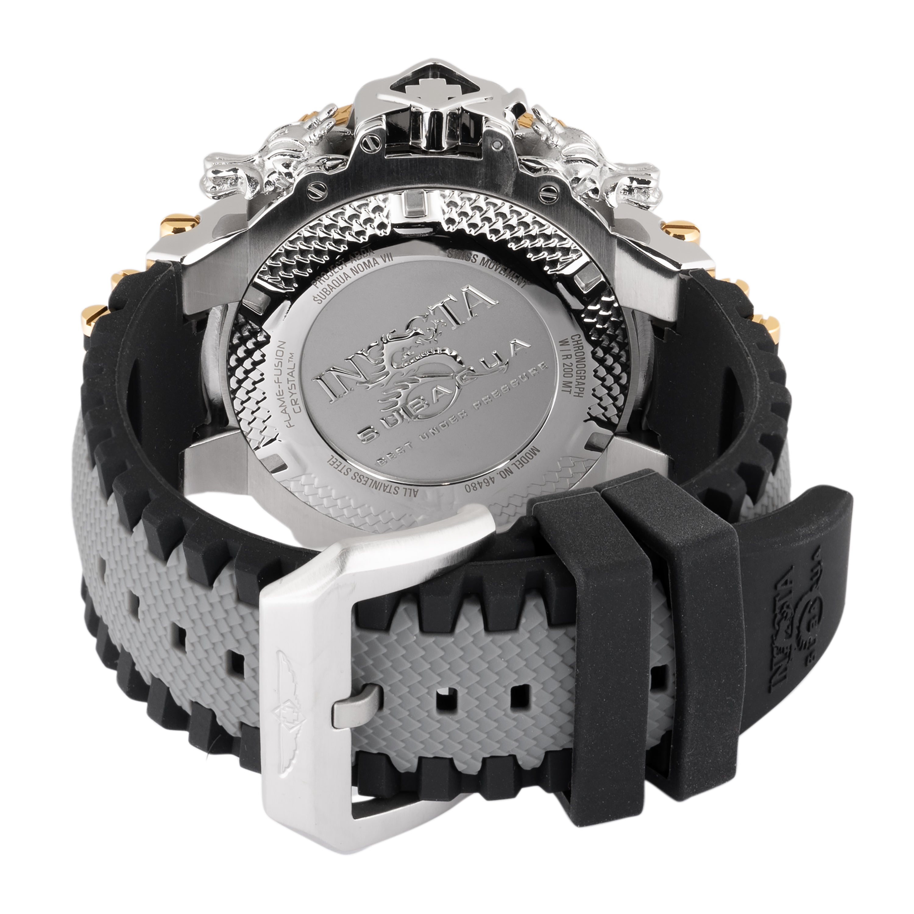 Invicta Subaqua Noma VII Swiss Ronda Z60 Caliber Men's Watch w/ Mother of Pearl Dial - 52mm, Grey, Black, Gold (46480)