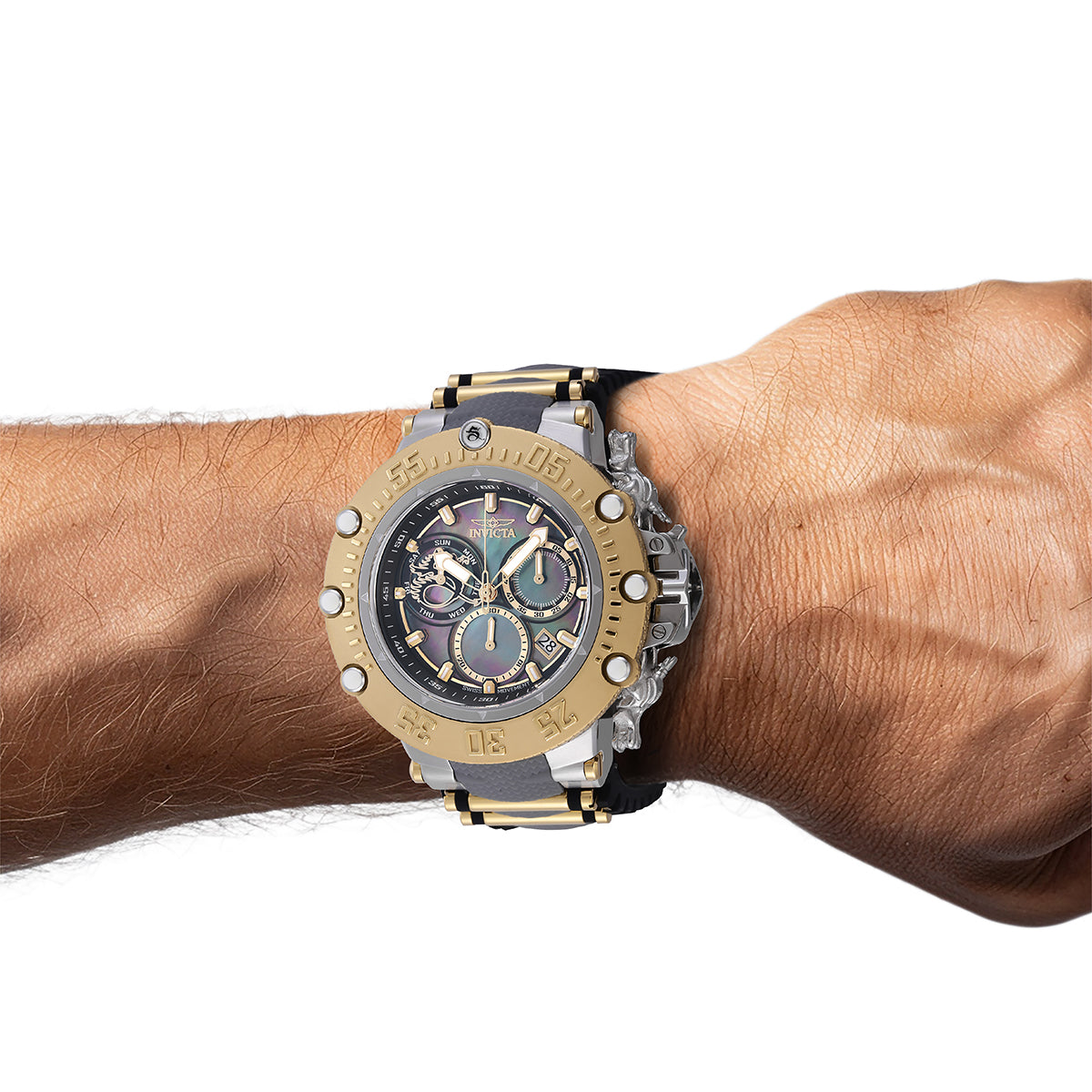 Invicta Subaqua Noma VII Swiss Ronda Z60 Caliber Men's Watch w/ Mother of Pearl Dial - 52mm, Grey, Black, Gold (46481)