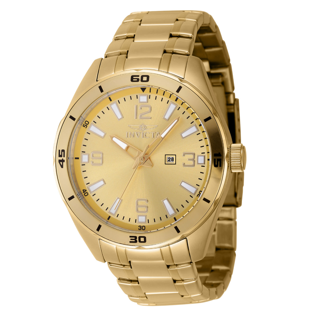Open Box Invicta Pro Diver Men's Watch - 44mm, Gold (AIC-46676)