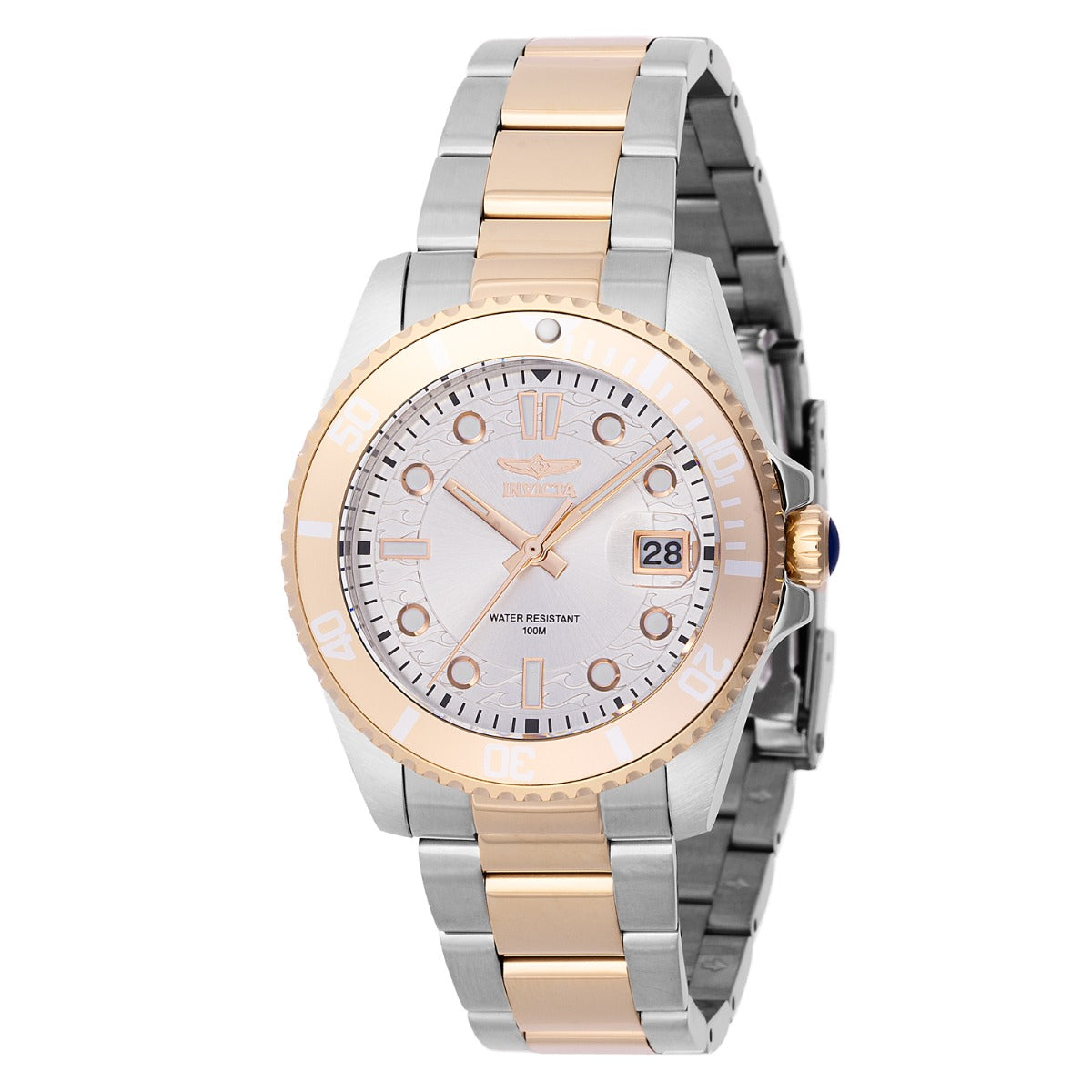 Open Box Invicta Pro Diver Unisex Watch - 38mm. Gold. Steel (AIC-46691)