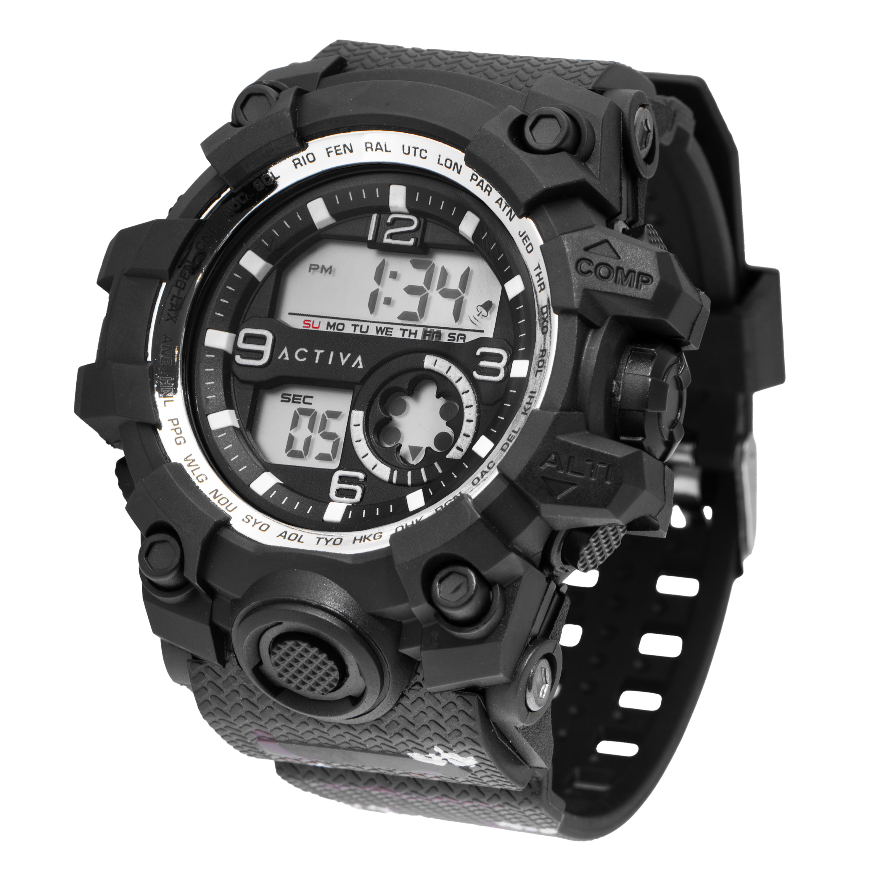 Activa Endurance X Invicta Men's Digital Watch - 54.5mm. Black (ACW435-002)