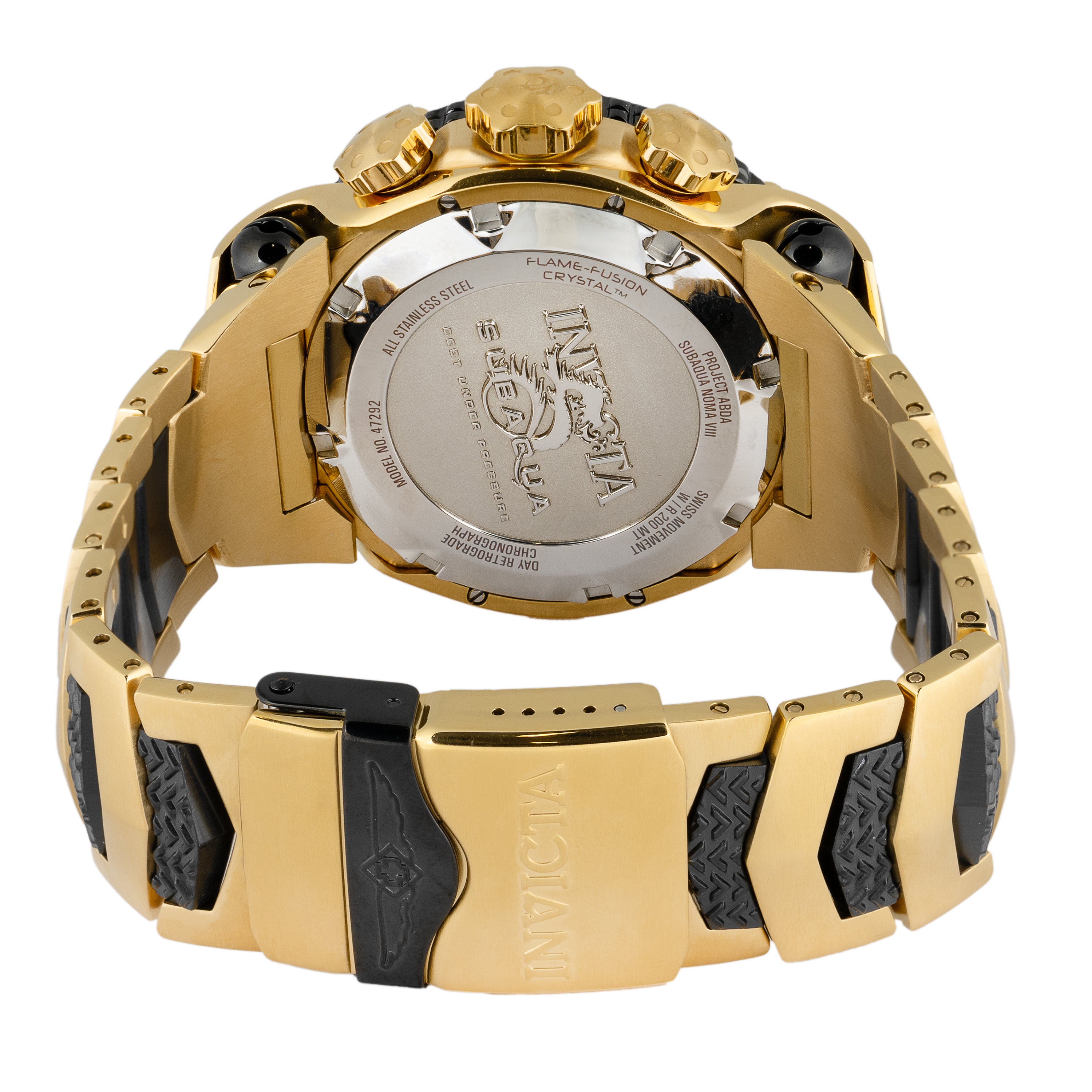 Invicta Subaqua Noma VIII Swiss Ronda 8040.N Caliber Men's Watch w/ Mother of Pearl Dial - 48,5mm, Black, Gold (47292)